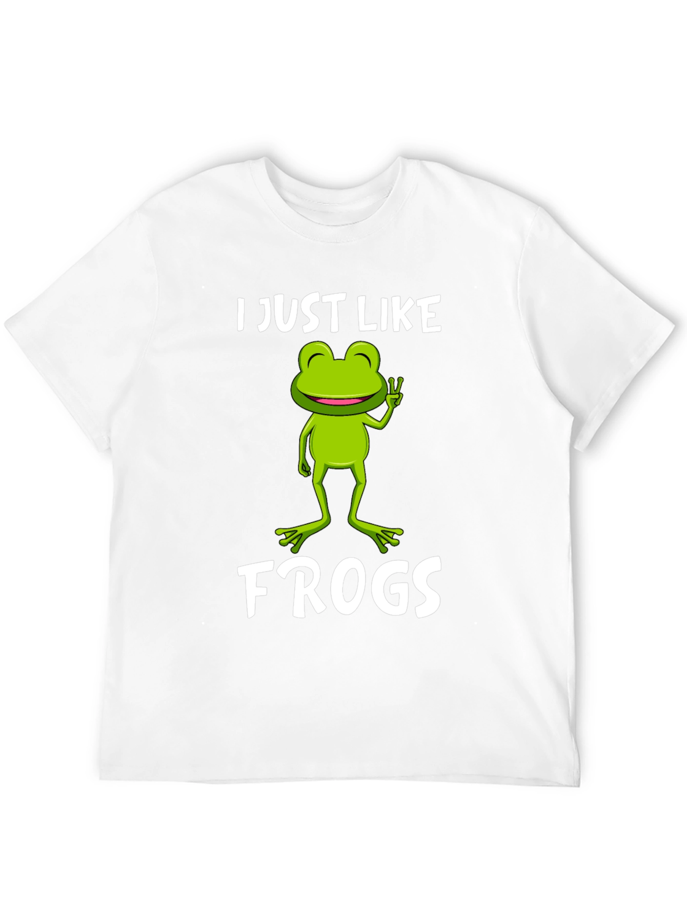 Black Funny Frog Lover T-Shirt - I Just Like Frogs Tee view 12