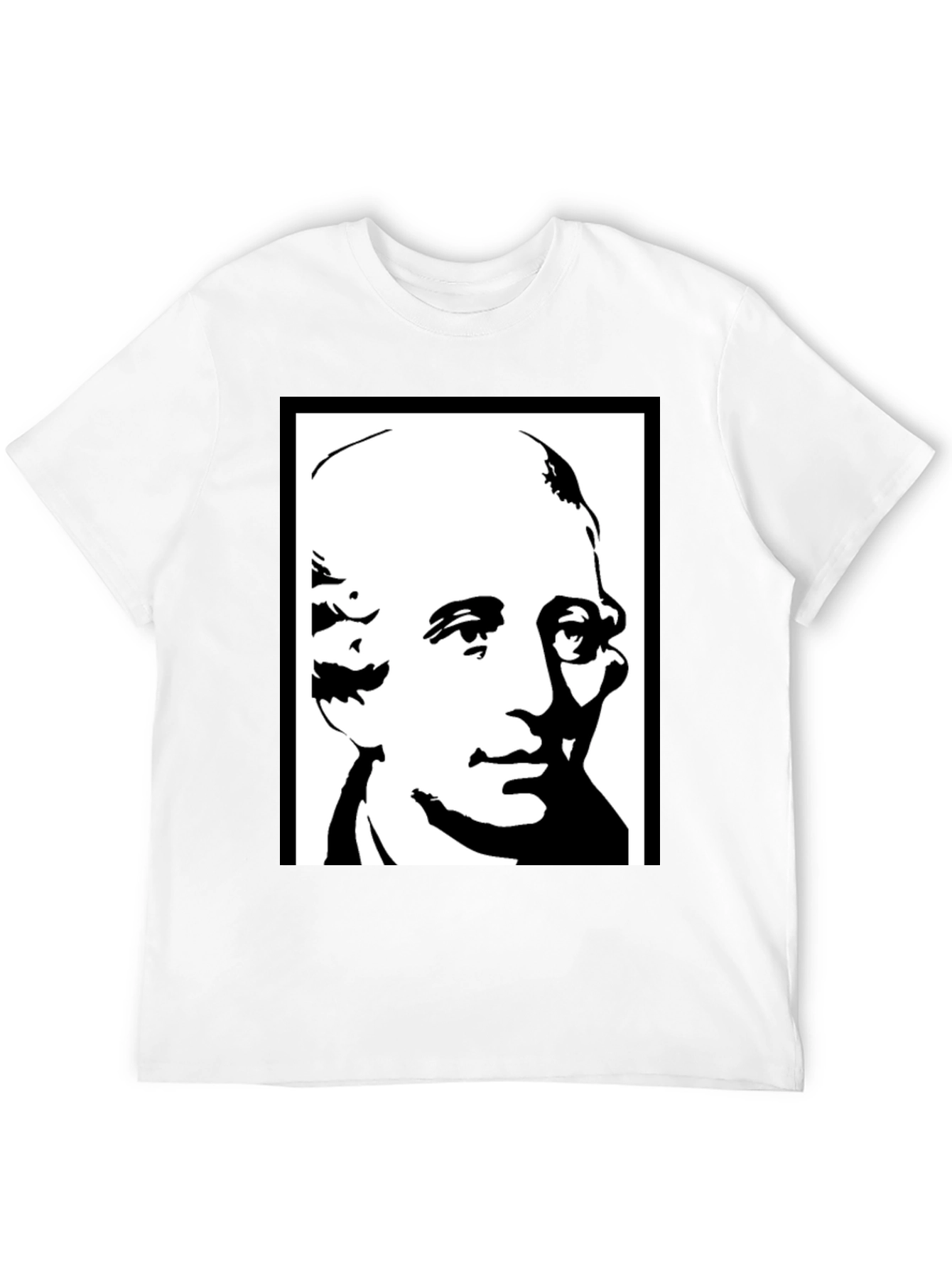 Black Historical Portrait Graphic Tee - Black view 12