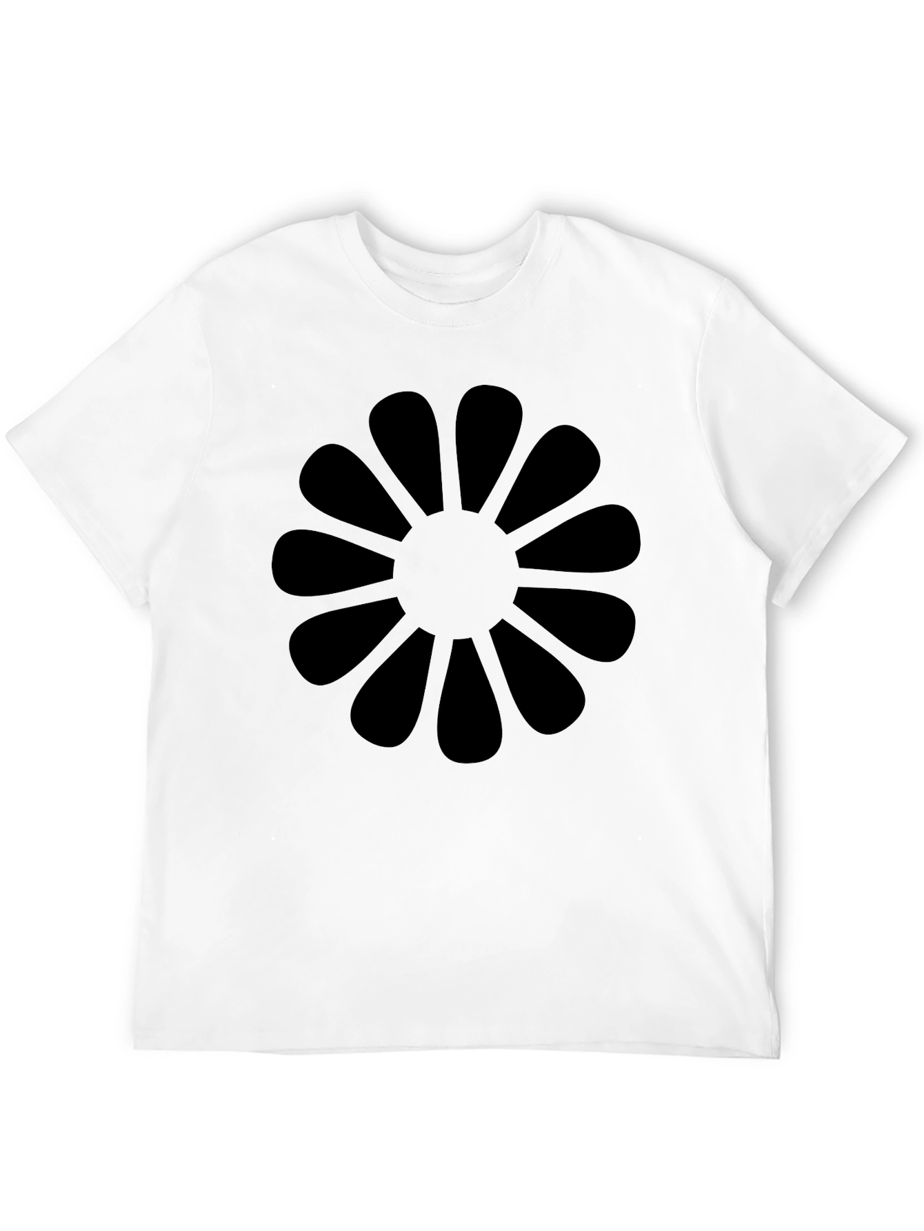 Black Black Flower Graphic Tee view 12