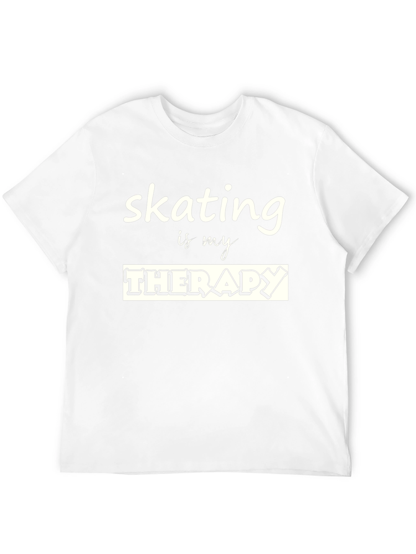 Black Skating is my Therapy Black Graphic T-Shirt view 12