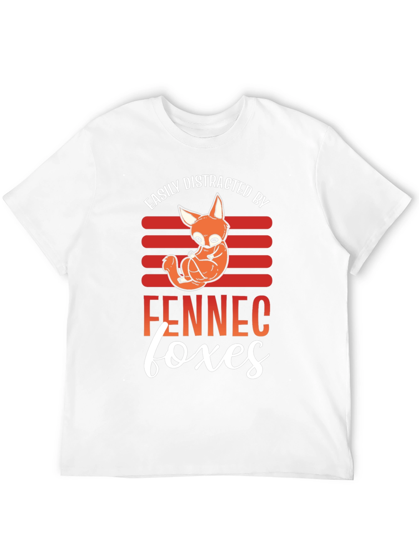Black Fennec Fox Distraction T-Shirt view 12