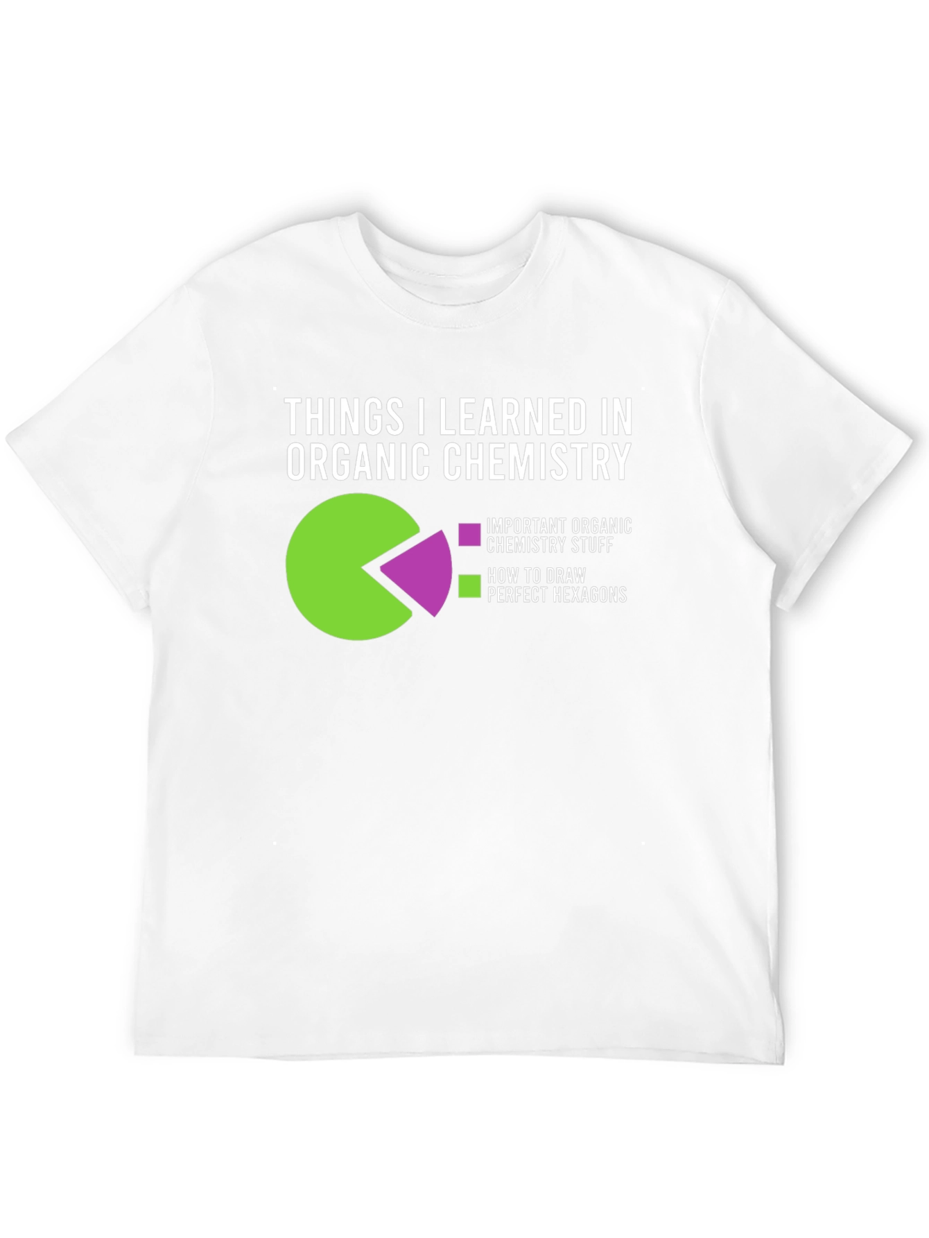 Black Organic Chemistry Hexagons T-Shirt - Funny Science Tee view 12