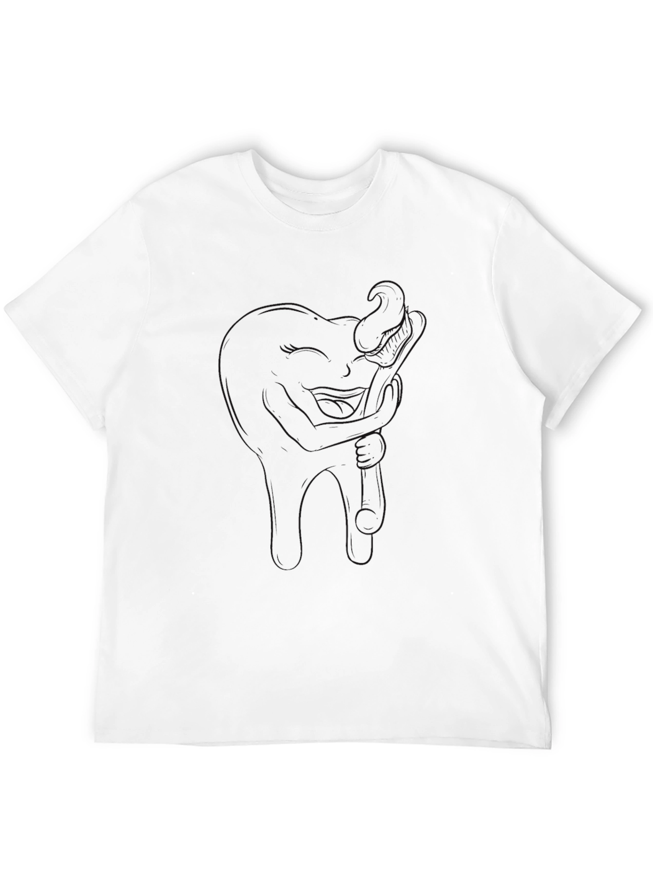 Black Black Crew Neck T-Shirt - Casual Everyday Wear view 12