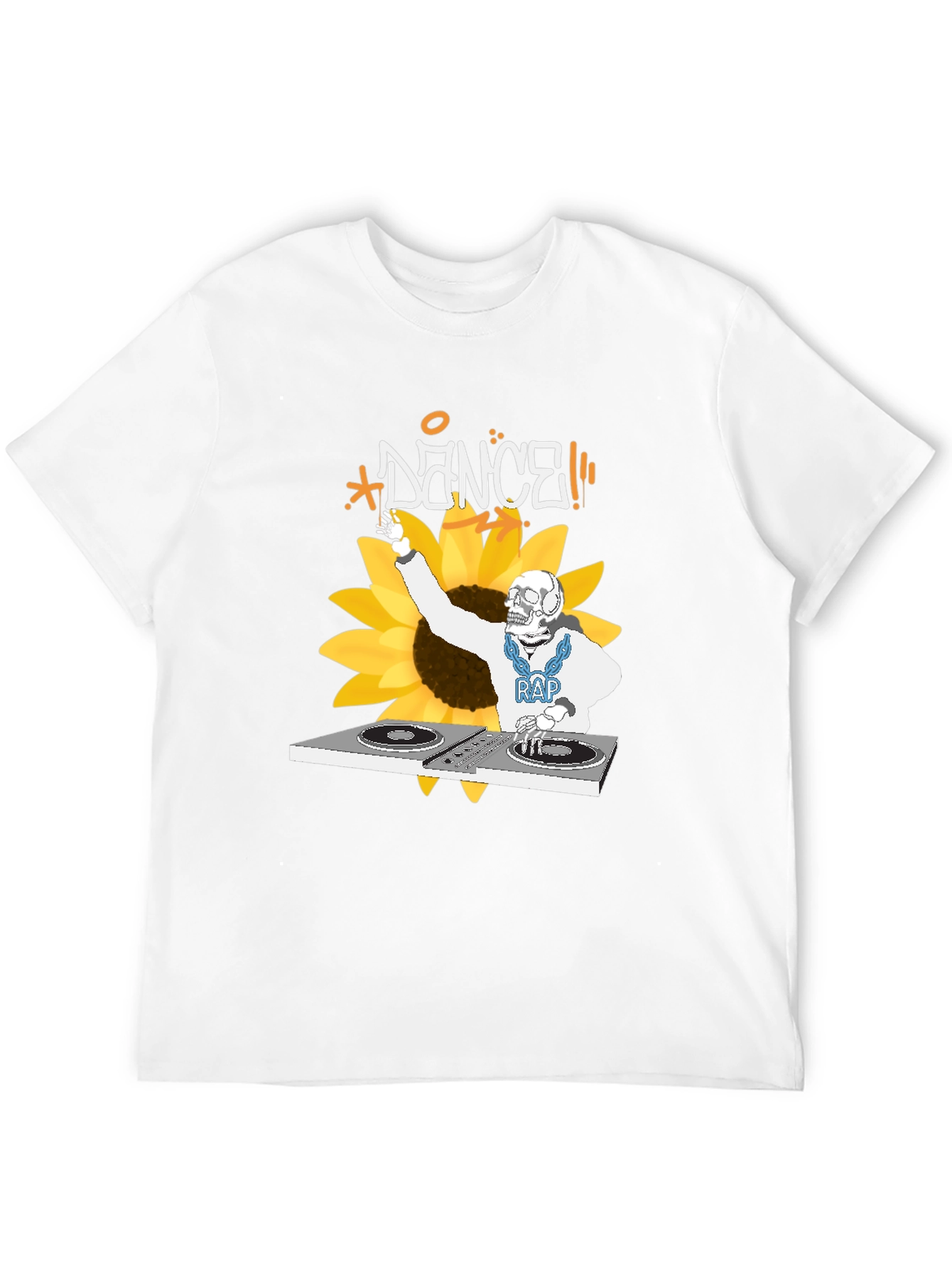 Black DJ Skeleton Dance T-Shirt view 12