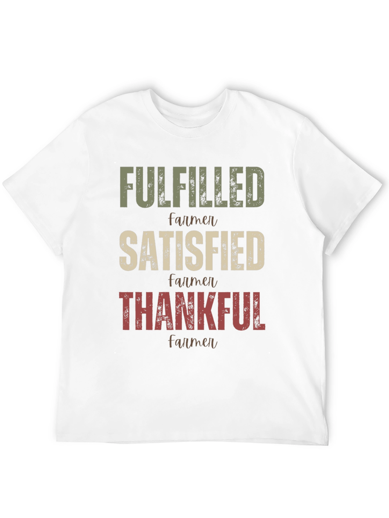 Black Fulfilled Farmer Graphic T-Shirt view 12