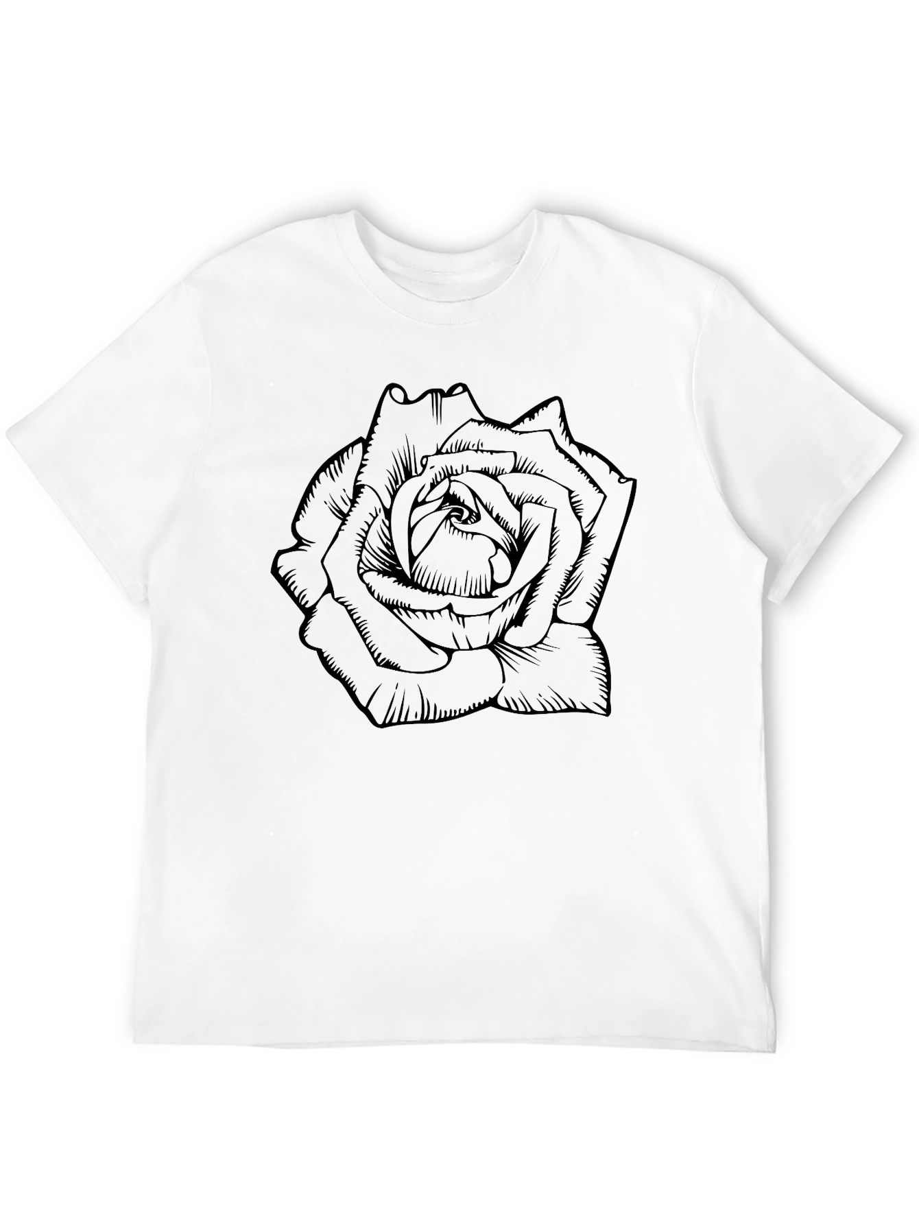 Black Black Rose Graphic Tee - Stylish Men's T-Shirt view 12