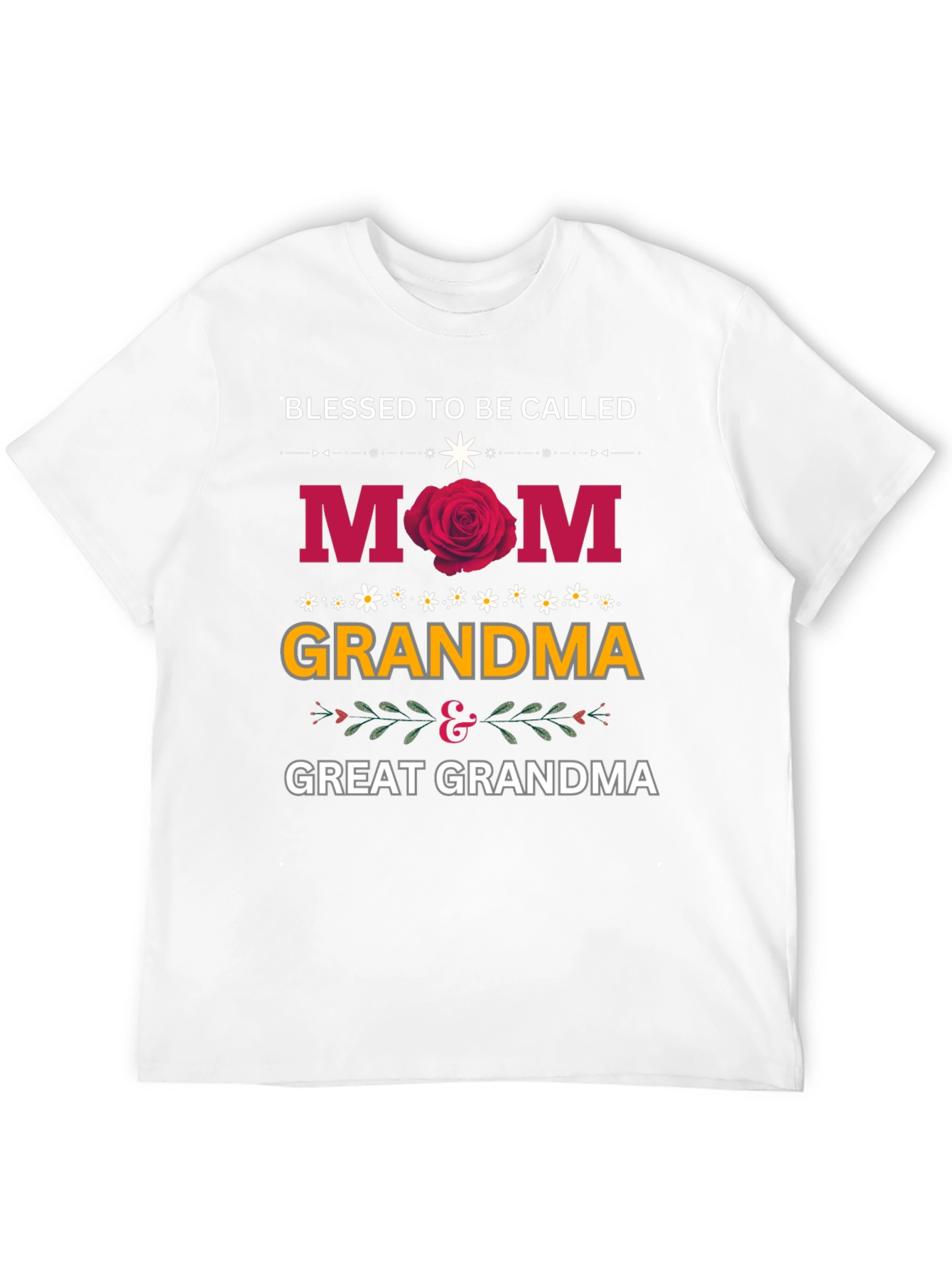 Black Blessed To Be Called Mom Grandma Great Grandma T-Shirt view 12