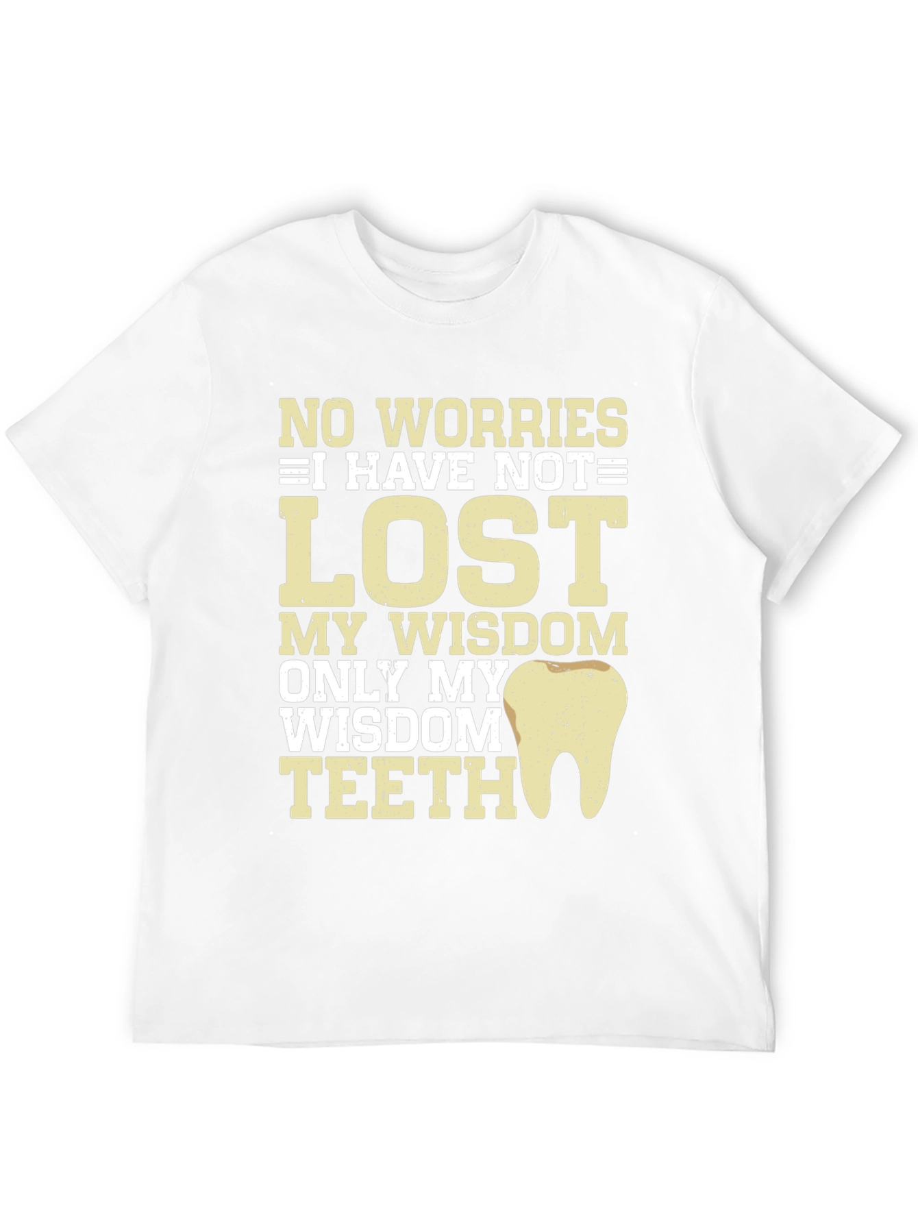 Black Wisdom Teeth Humor Graphic T-Shirt view 12