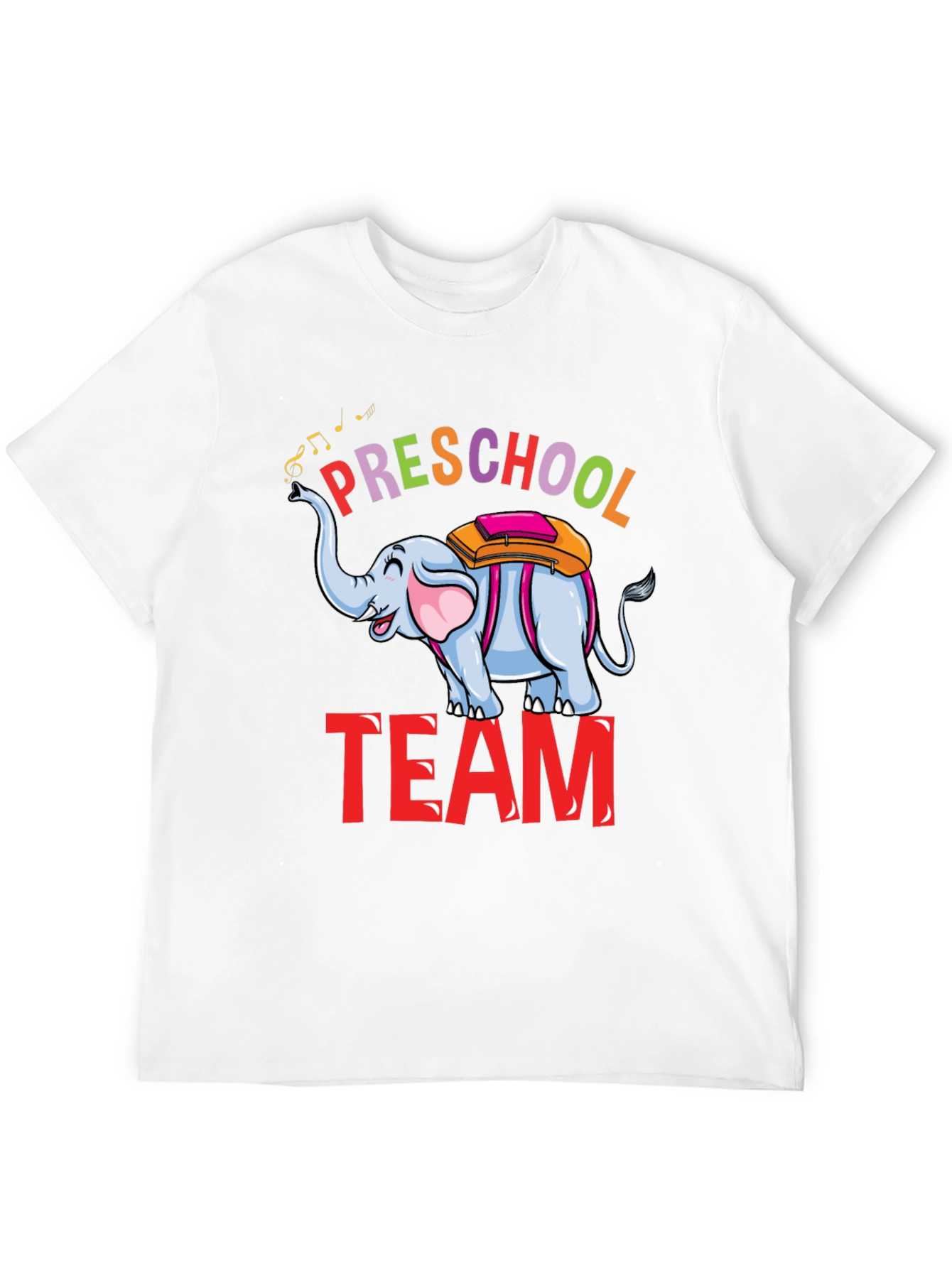 Black Preschool Team Elephant T-Shirt view 12