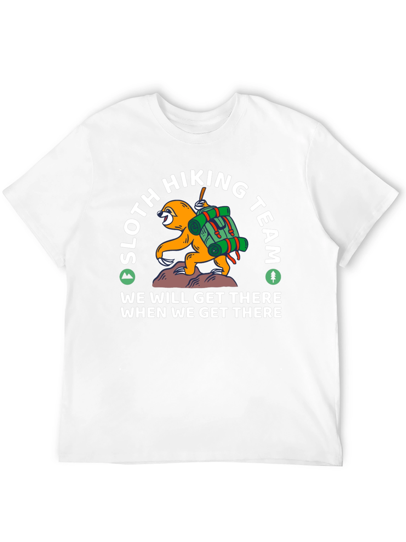 Black Sloth Hiking Team T-Shirt - Funny Adventure Tee view 12