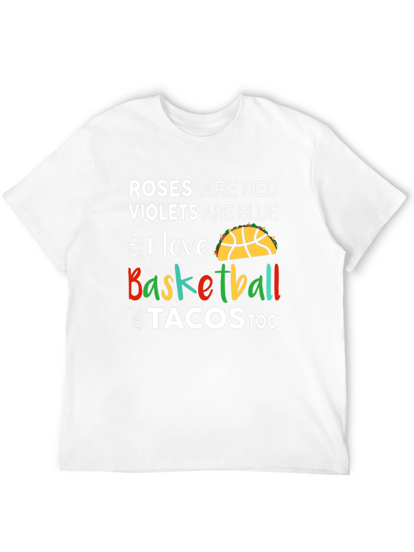 Black Basketball and Tacos Graphic Tee view 12