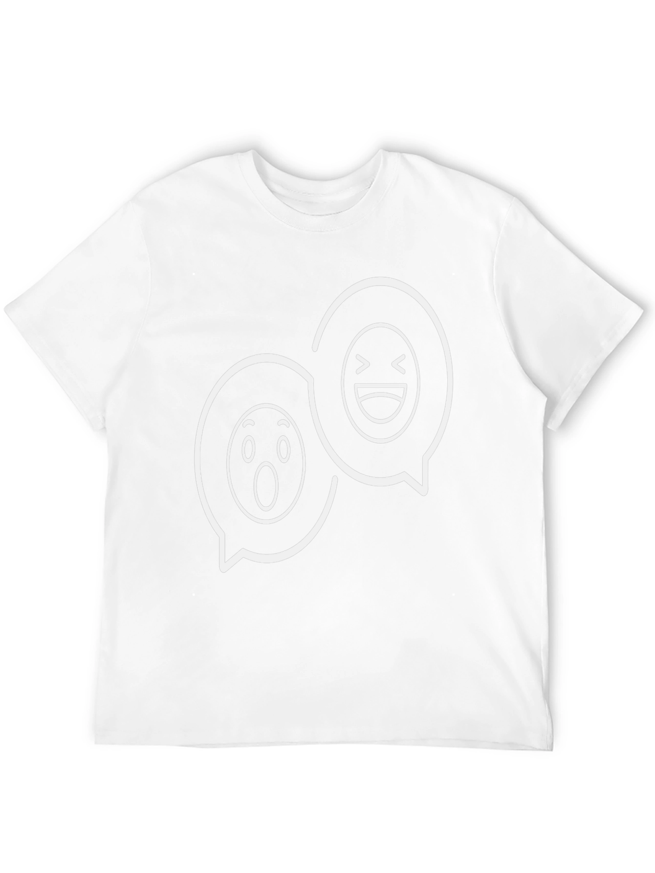 Black Emoji Speech Bubble T-Shirt view 12