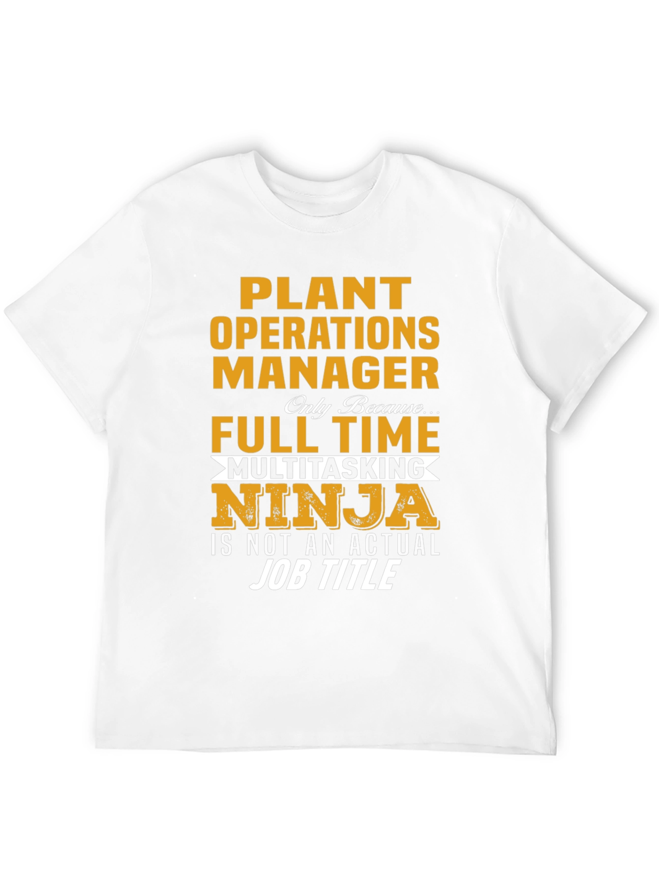 Black Plant Operations Manager Novelty T-Shirt view 12