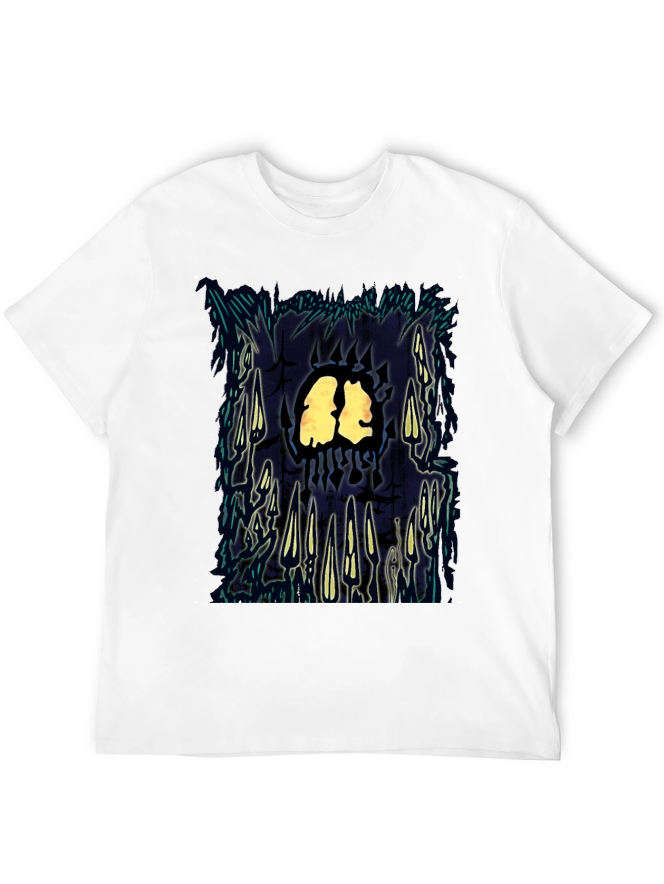 Black Abstract Graphic Print T-Shirt view 12