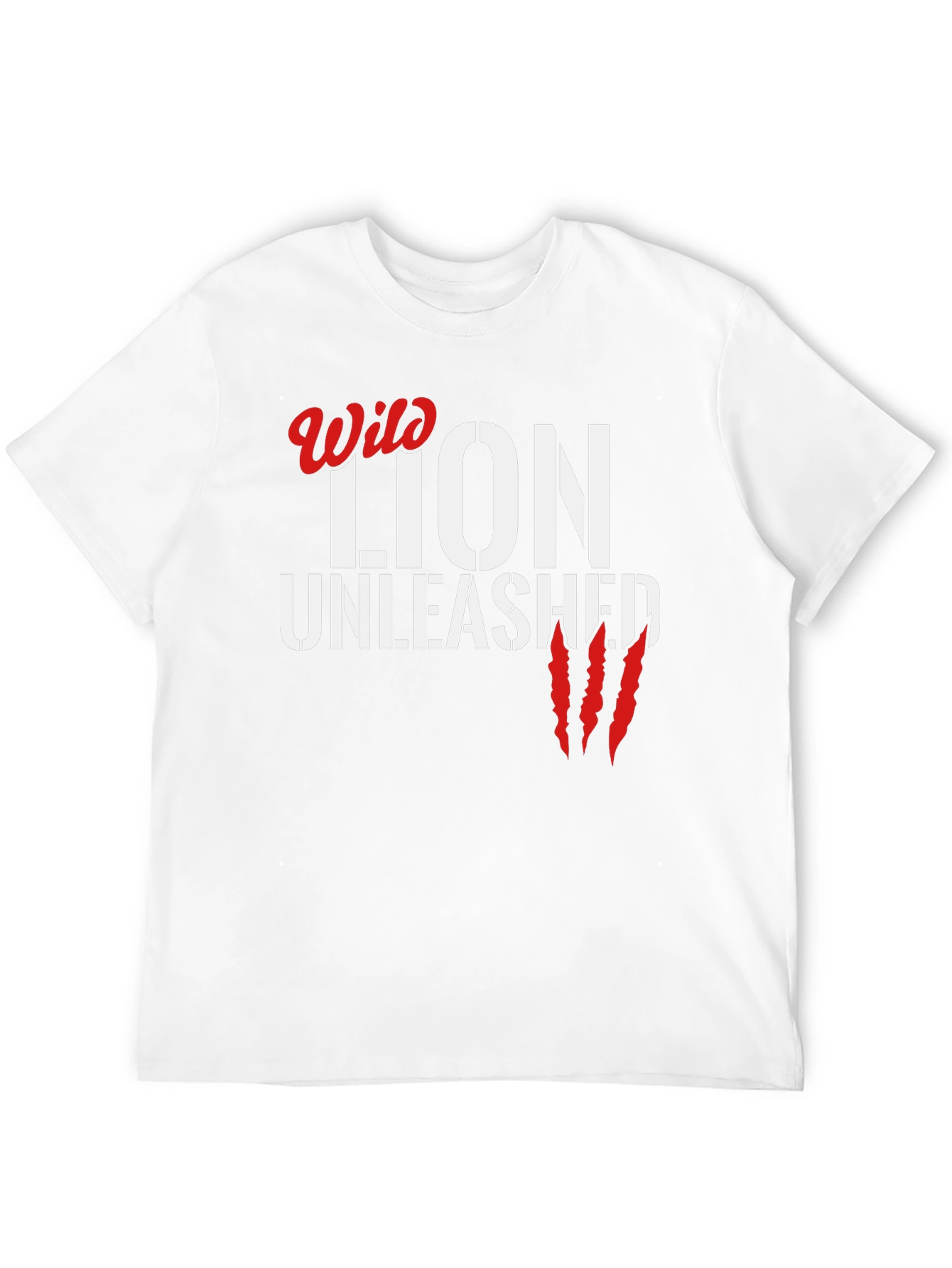 Wild Lion Unleashed Black Graphic T-Shirt - 12