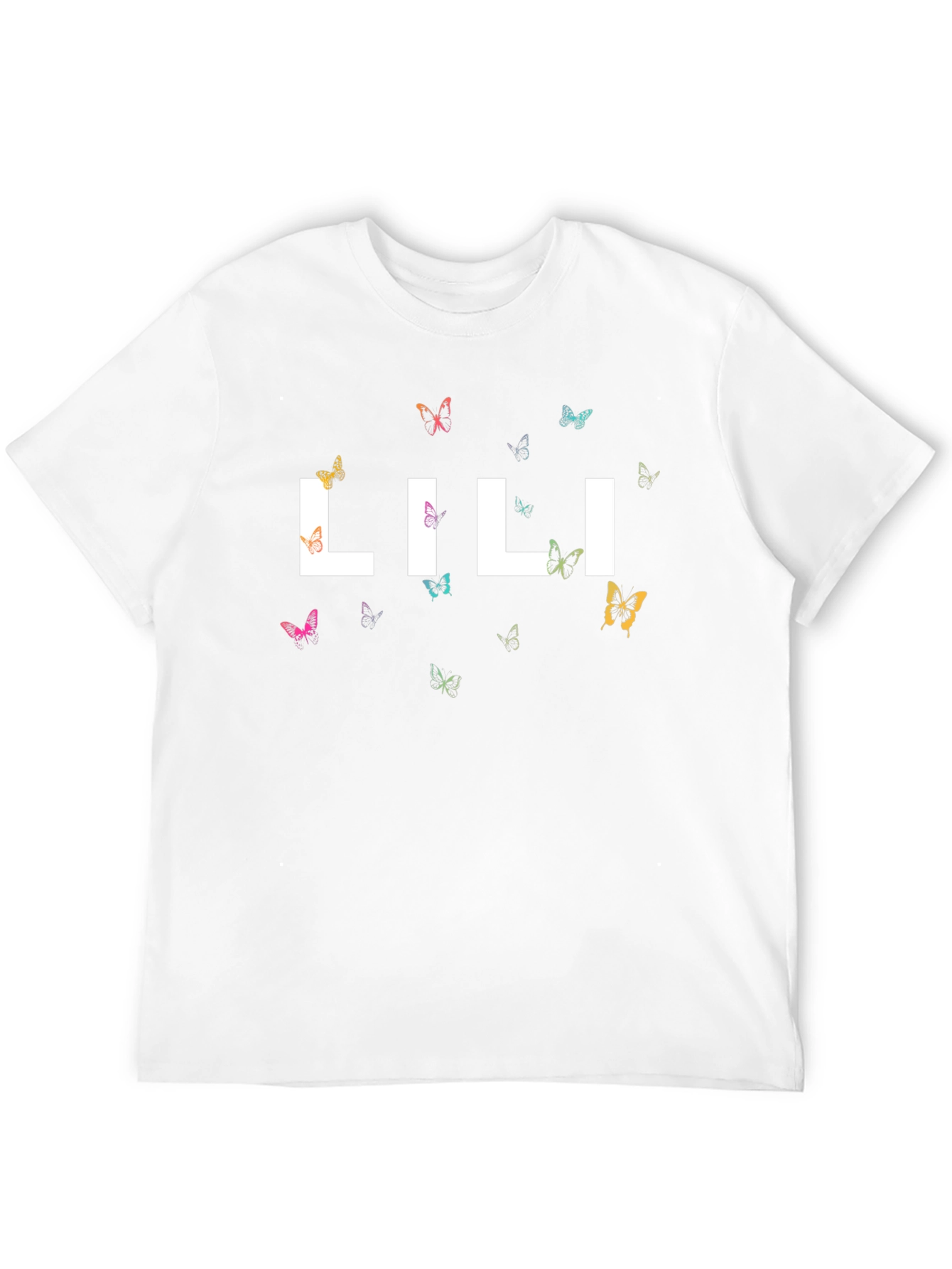 Black Lili Butterfly Graphic T-Shirt view 12