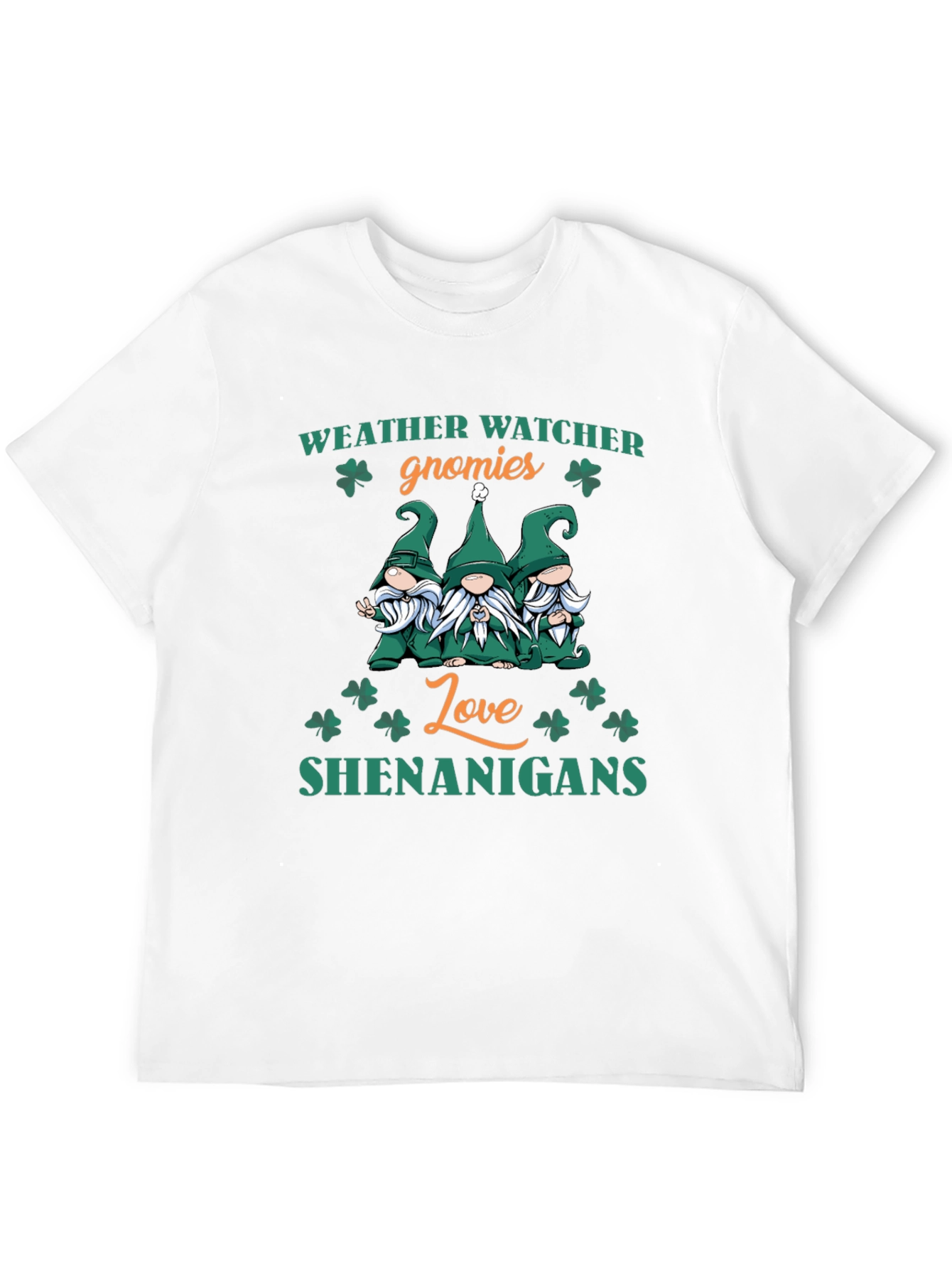 Weather Watcher Gnomies St. Patrick's Day T-Shirt - 12