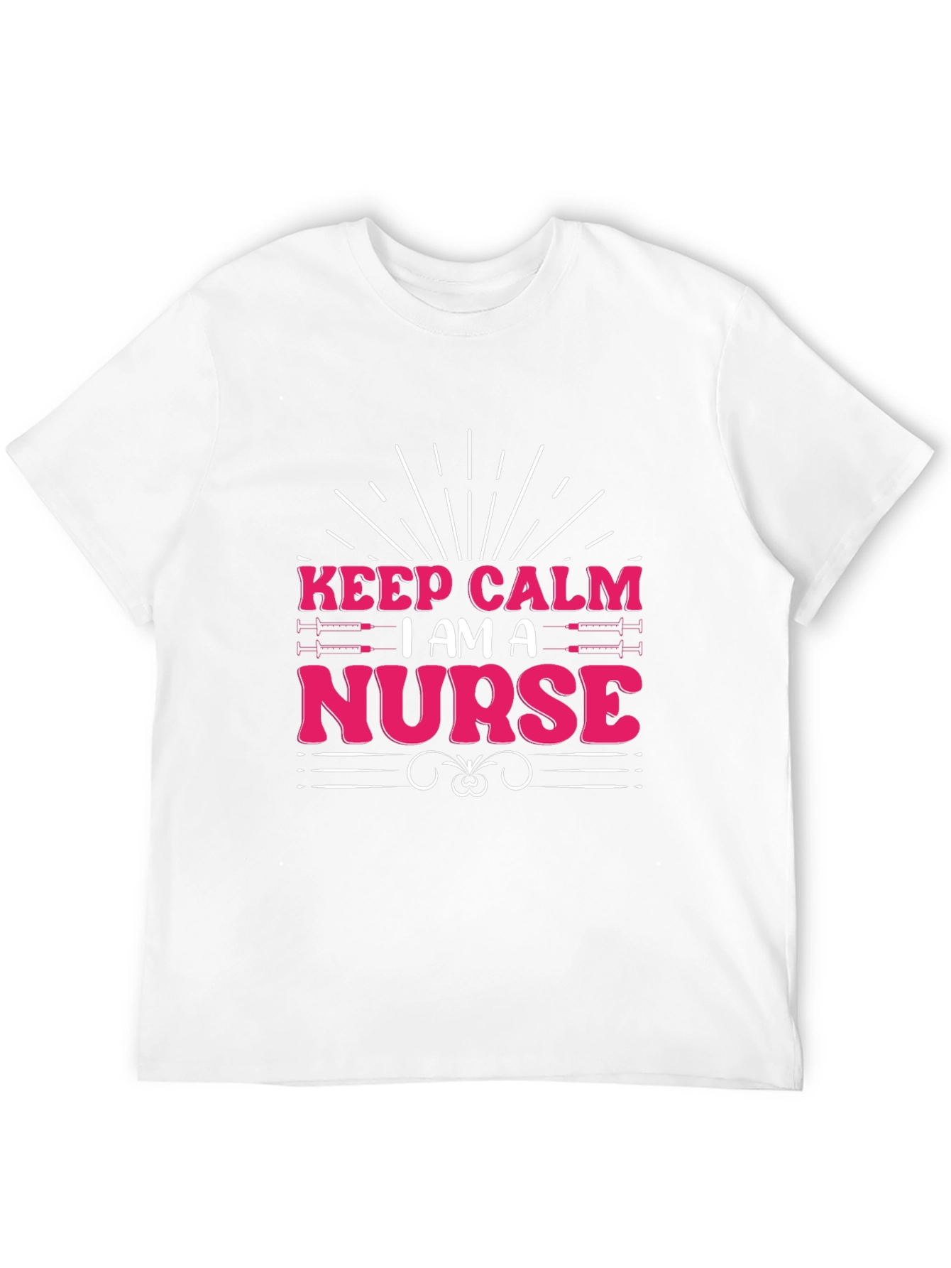Black Keep Calm I am a Nurse T-Shirt view 12