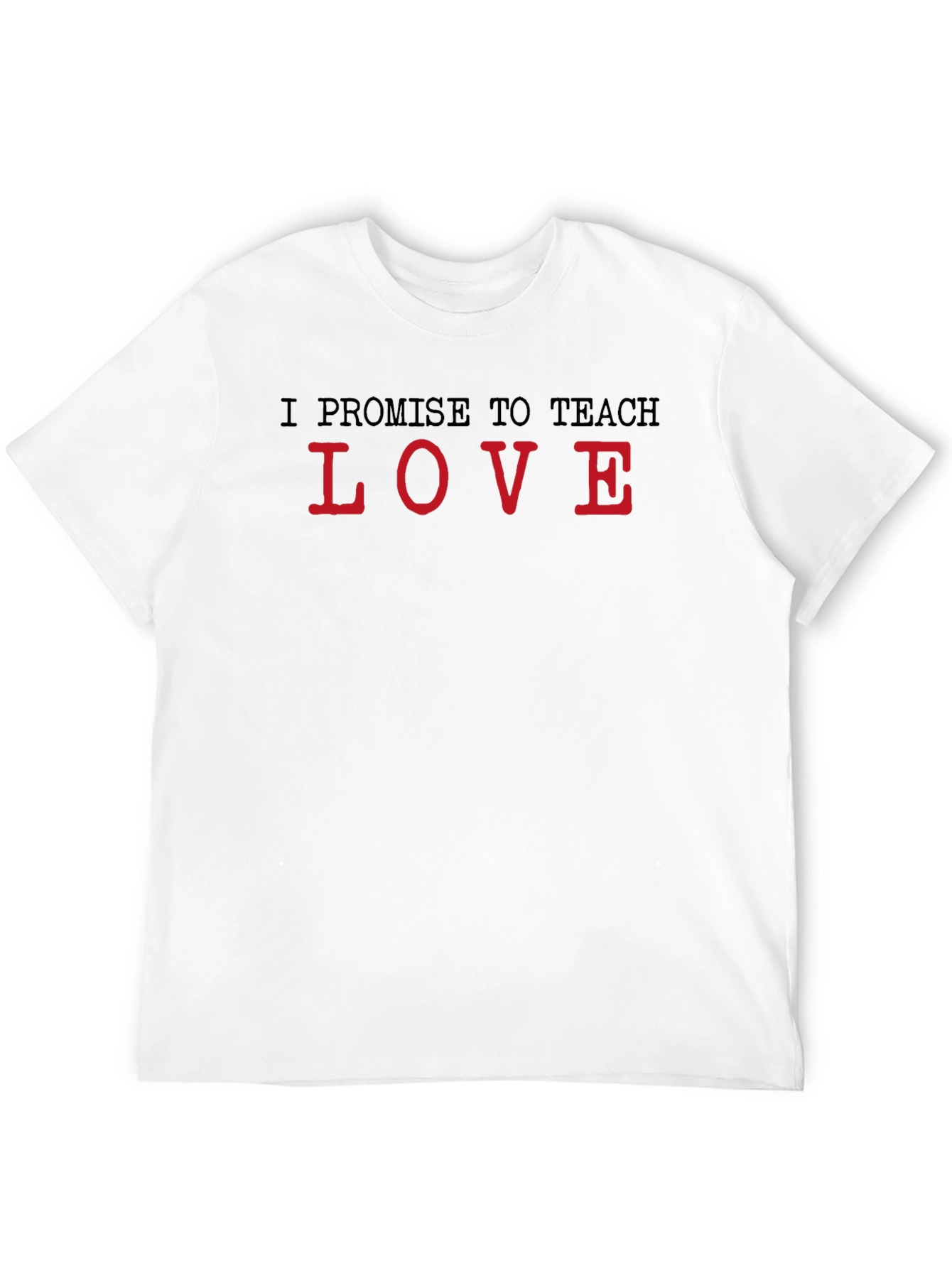 Black I Promise to Teach Love Black T-Shirt view 12