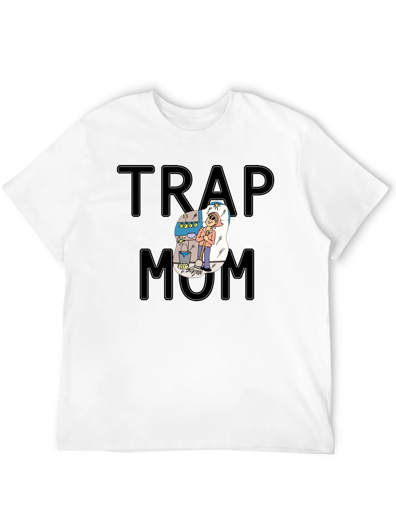 Black Trap Mom Graphic Tee - Unisex view 12