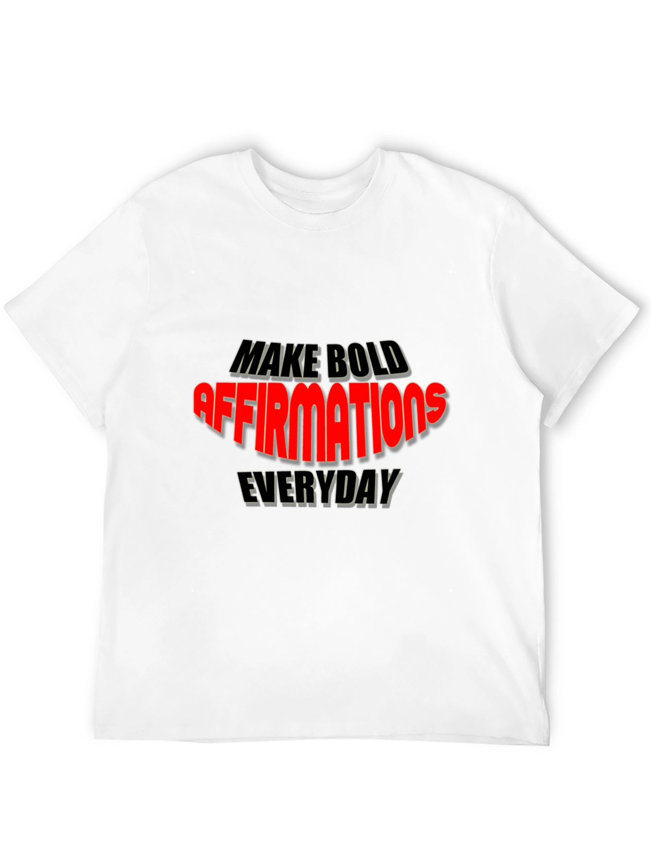 Black Motivational Graphic T-Shirt - Bold Affirmations view 12