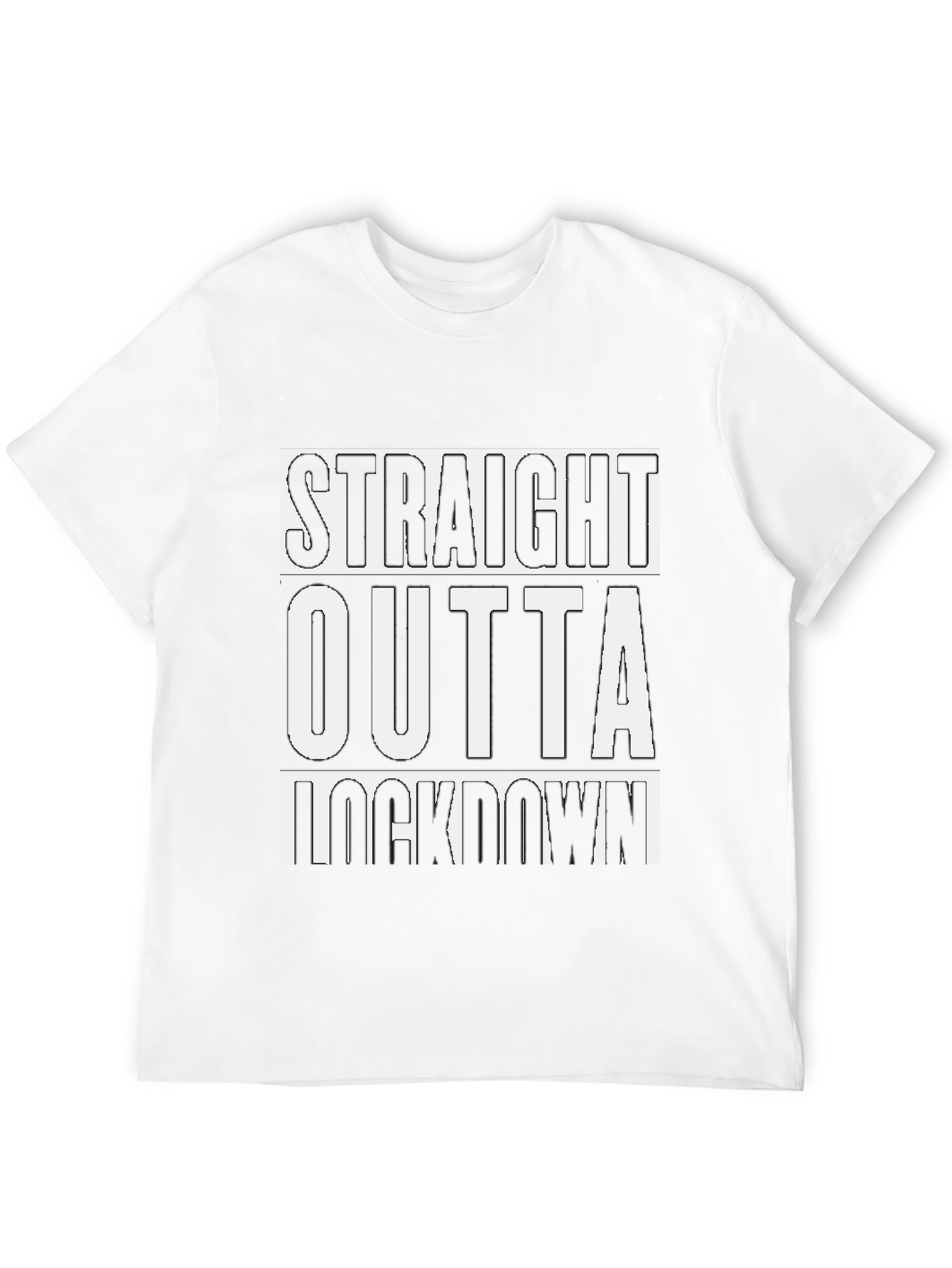 Black Straight Outta Lockdown T-Shirt view 12