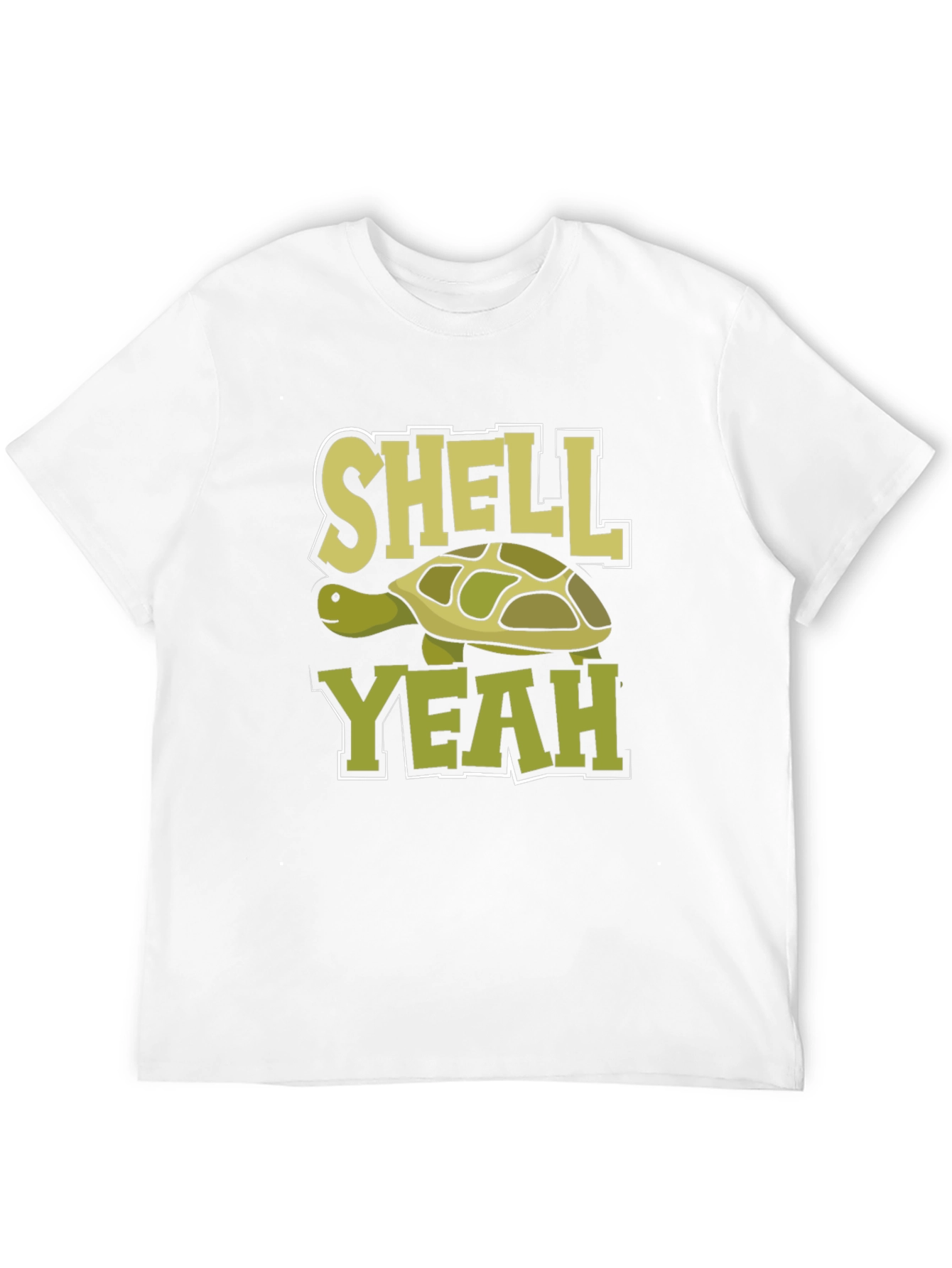 Black Shell Yeah! Funny Turtle Graphic Novelty T-Shirt view 12