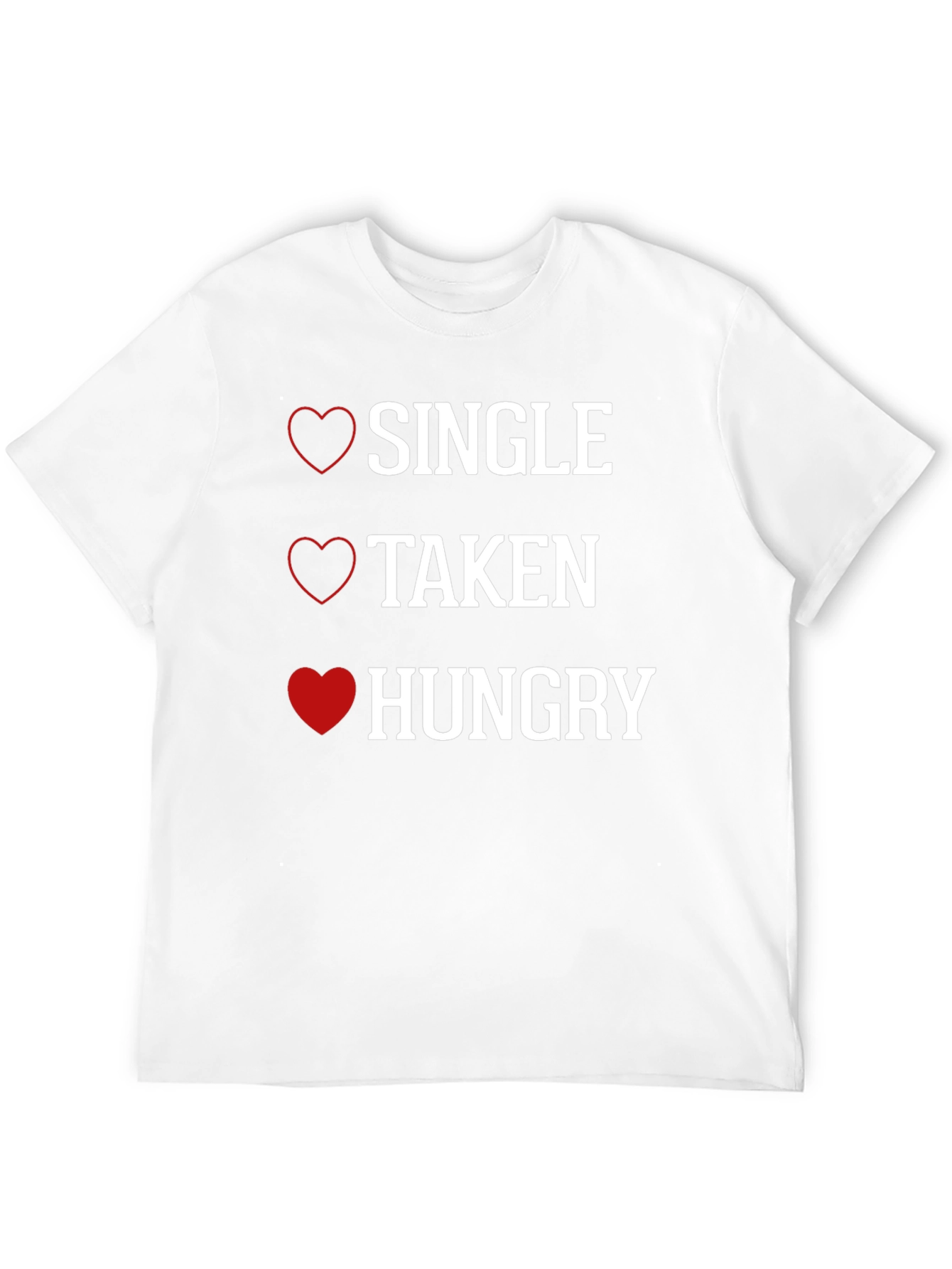 Black Single Taken Hungry T-Shirt view 12