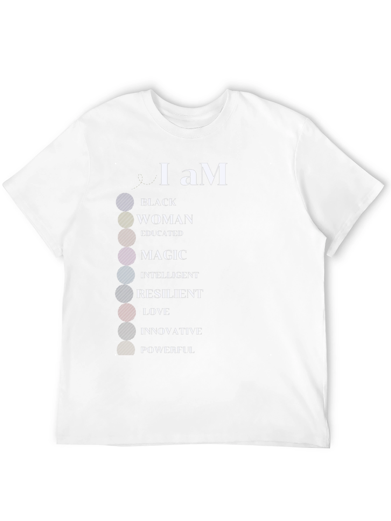 Black I Am Black Woman T-Shirt - Empowering Statement Tee view 12