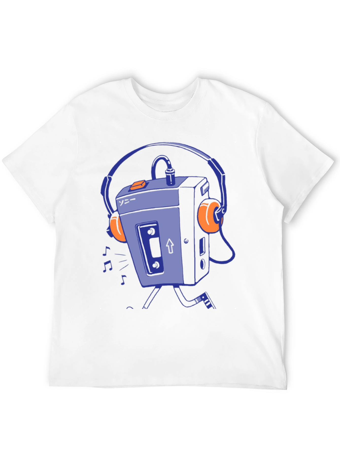 Black Retro Walkman Graphic T-Shirt - Black view 12