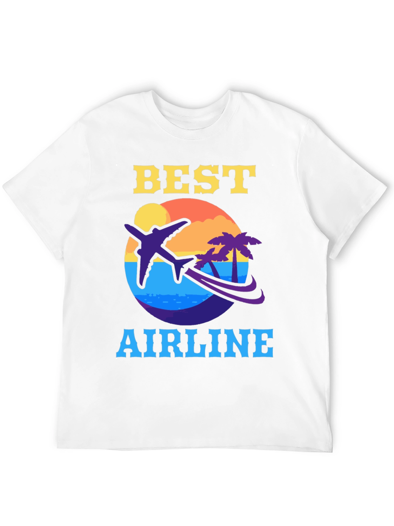 Black Best Airline Graphic T-Shirt - Travel Vacation Tee view 12