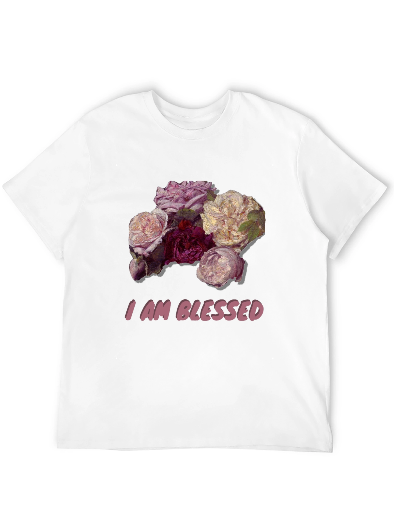 Black Floral Blessed T-Shirt - Stylish Graphic Tee view 12