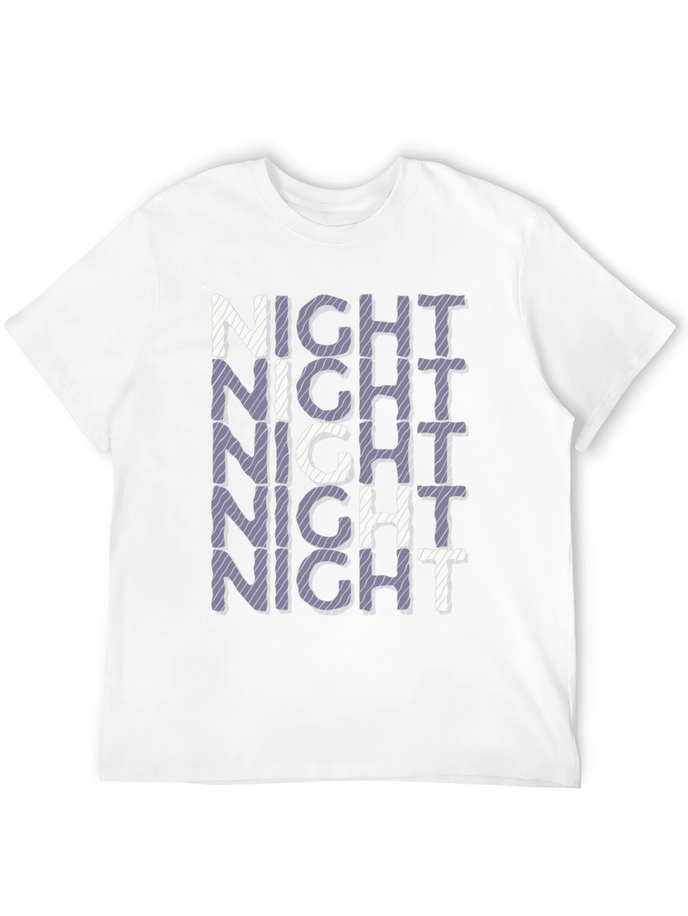 Black Night Stacked Graphic Print Black T-Shirt view 12