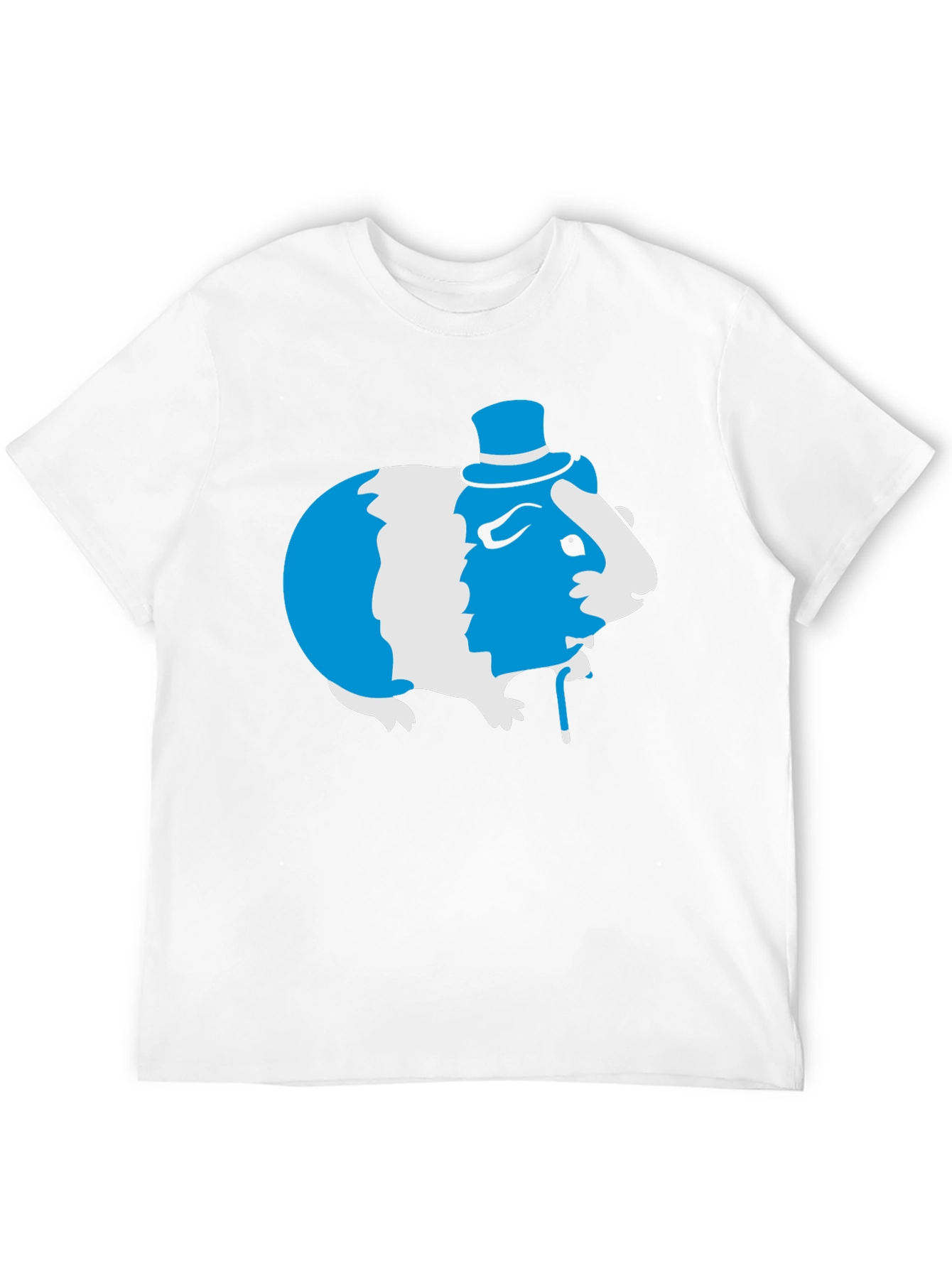 Guinea Pig Top Hat Tee - Unique Graphic T-Shirt - 12