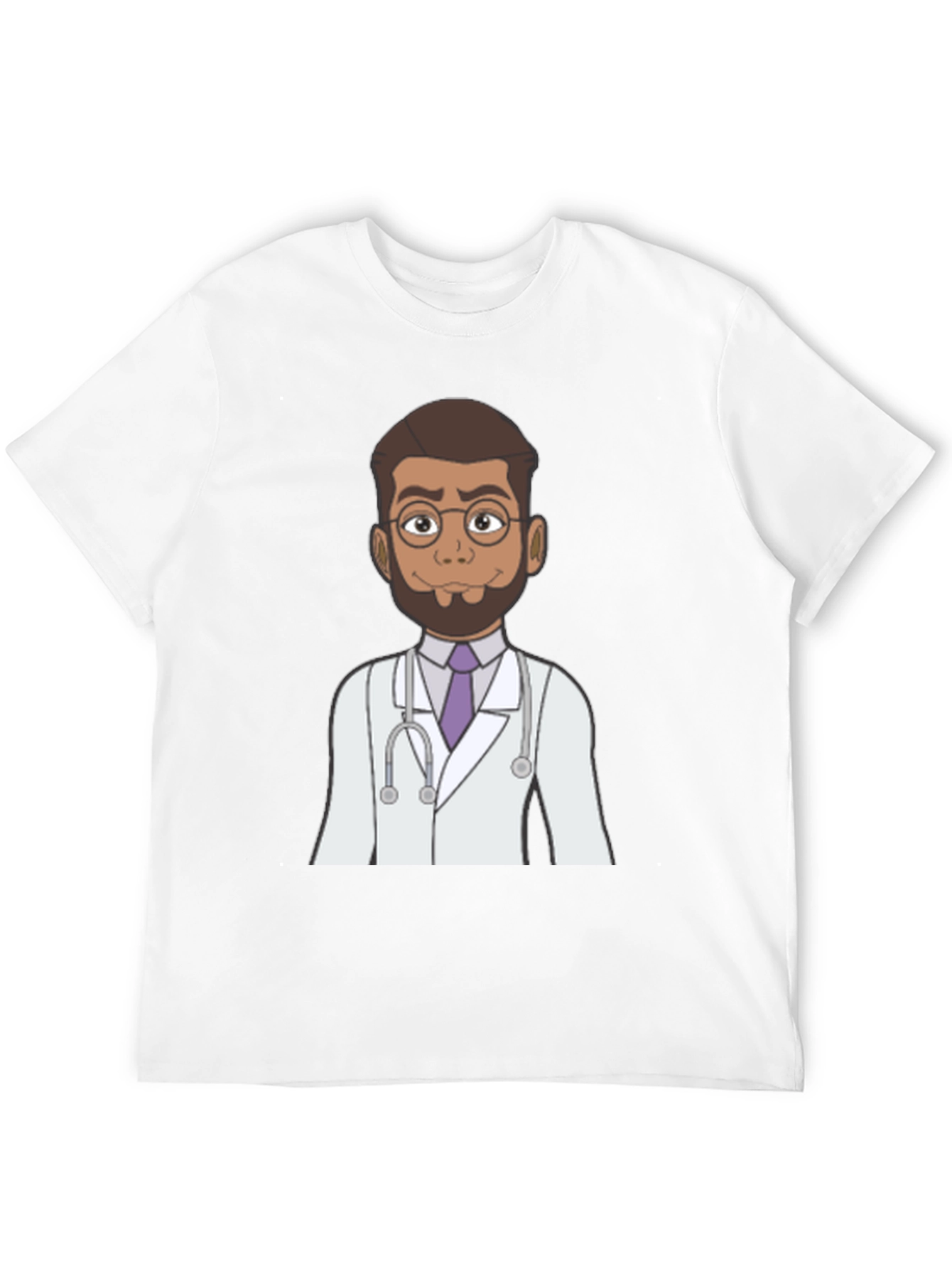 Black Doctor Cartoon Graphic T-Shirt view 12