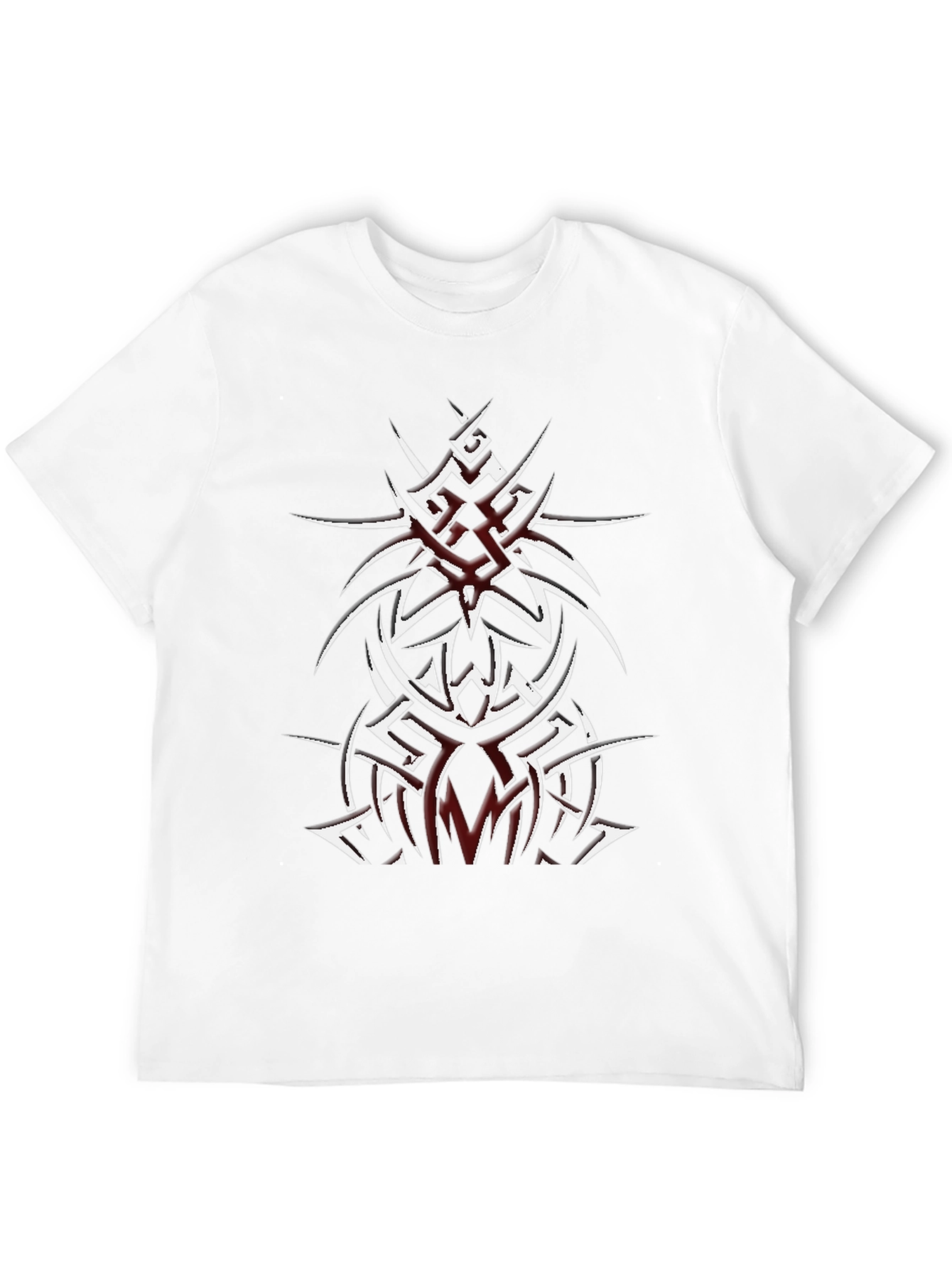 Black Tribal Tattoo Graphic Black T-Shirt view 12