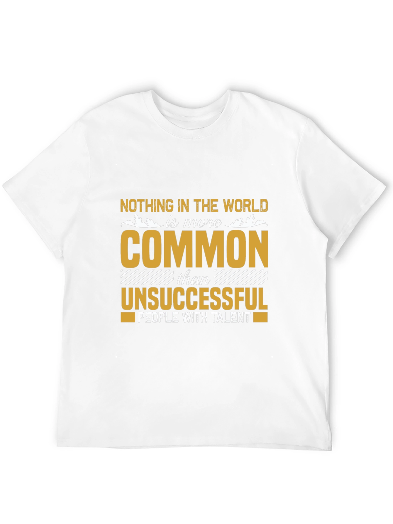 Black Motivational Graphic Tee - Nothing In The World Is More Common view 12