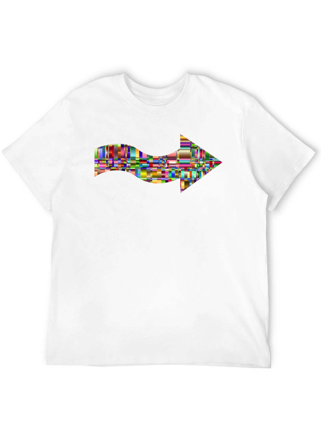 Black Abstract Arrow T-Shirt - Modern Graphic Tee view 12