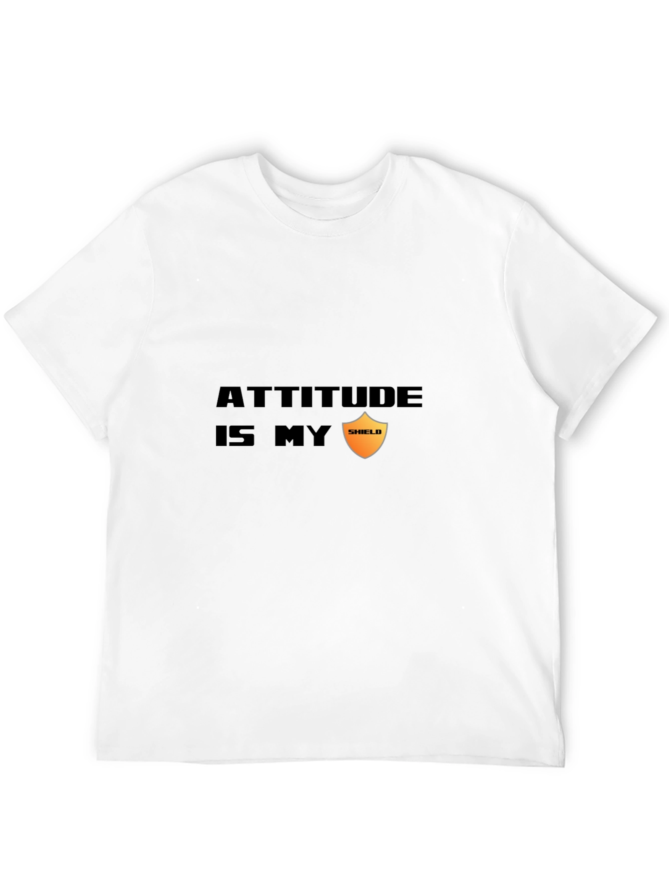 Black Attitude is My Shield Graphic Tee - Black view 12