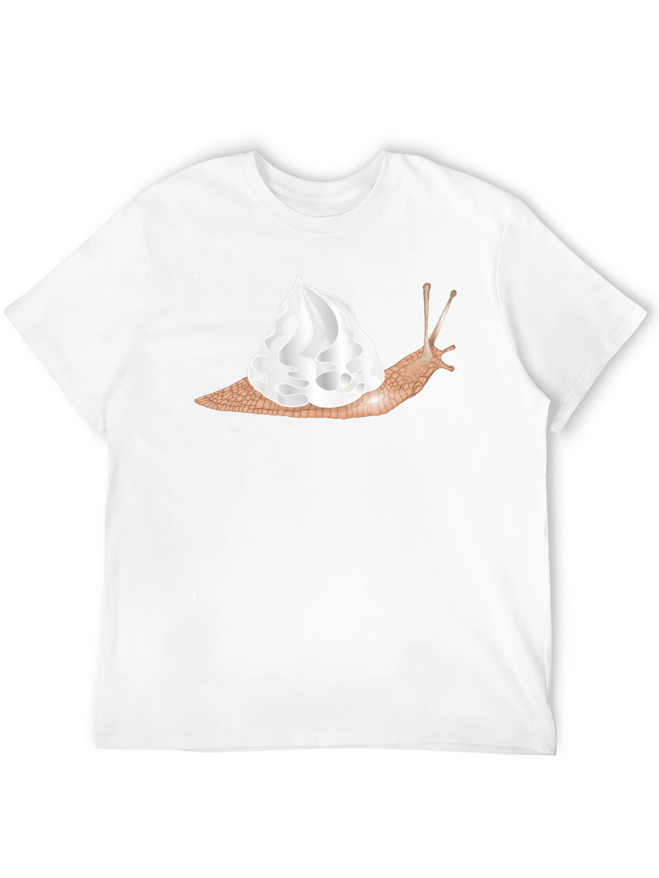 Black Snail Whipped Cream Graphic Tee - Unique Fashion view 12