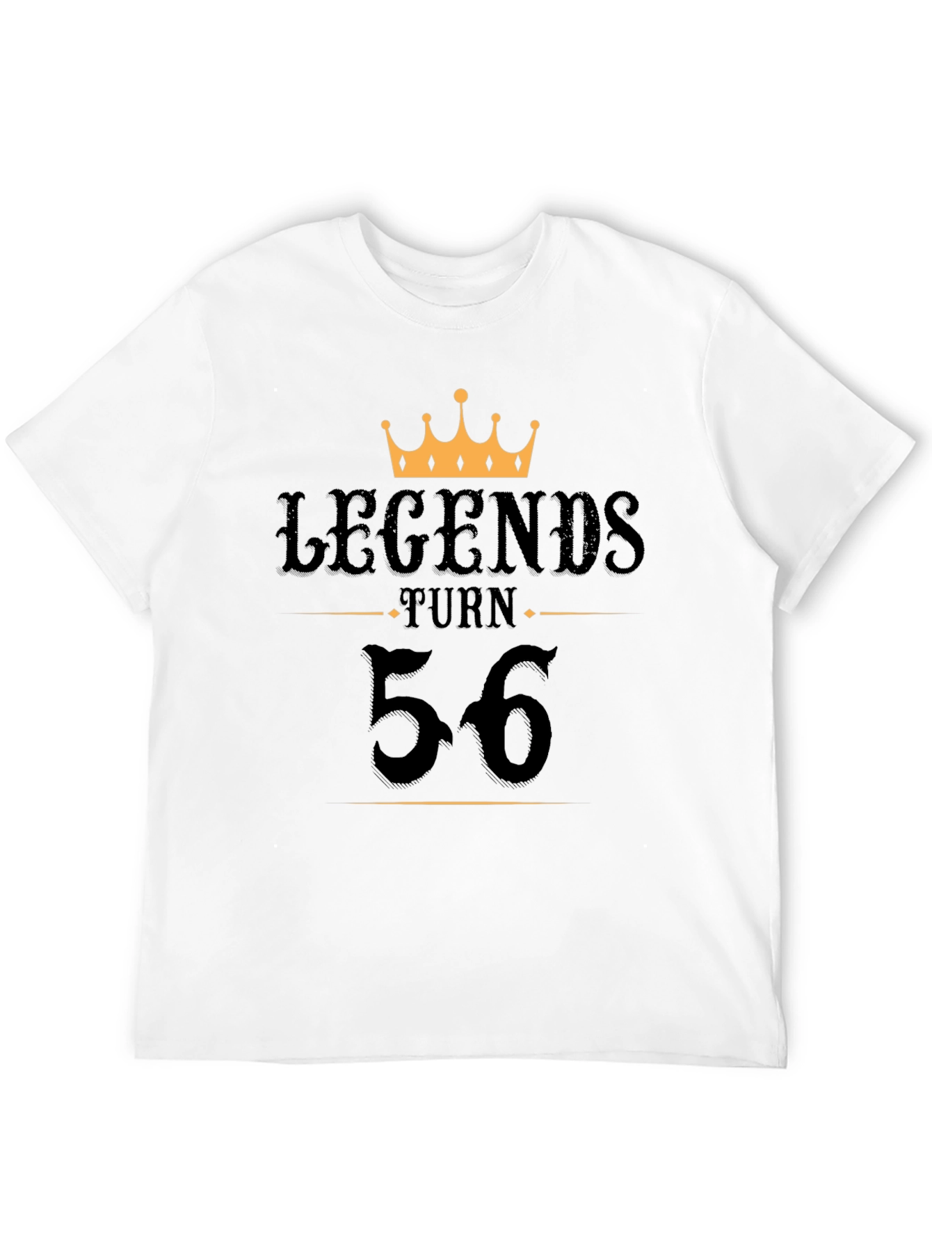 Black Legends Turn 56 Black T-Shirt view 12