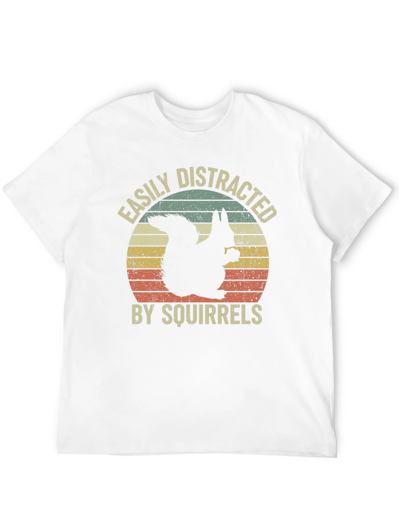 Black Easily Distracted By Squirrels Graphic Tee view 12