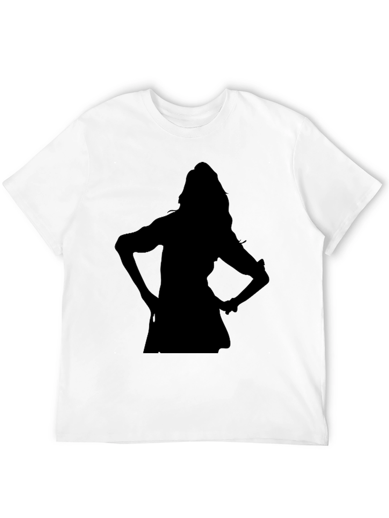 Black Silhouette Graphic Black T-Shirt view 12