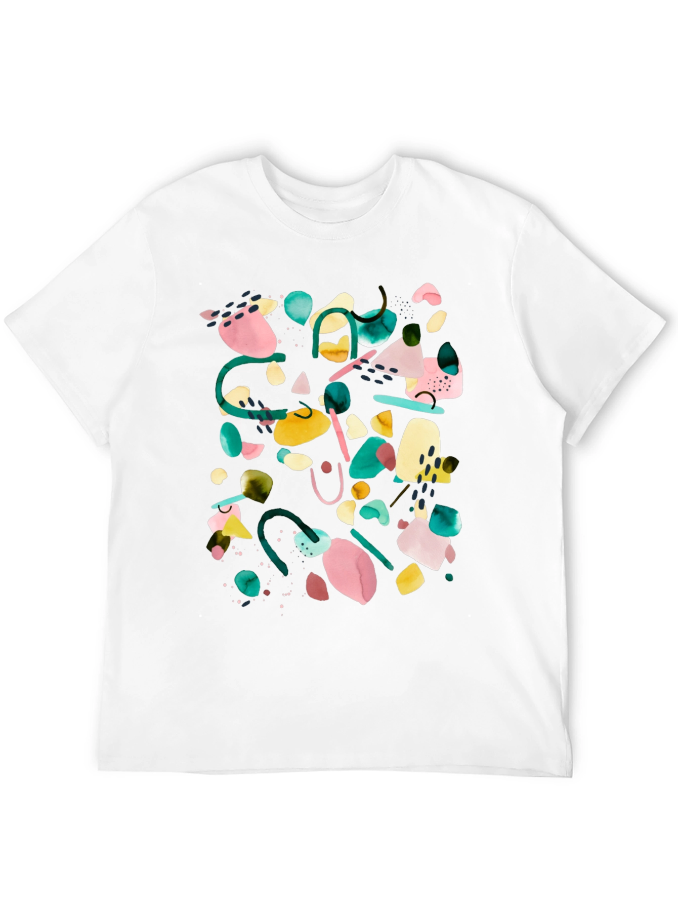 Black Abstract Art Black T-Shirt view 12