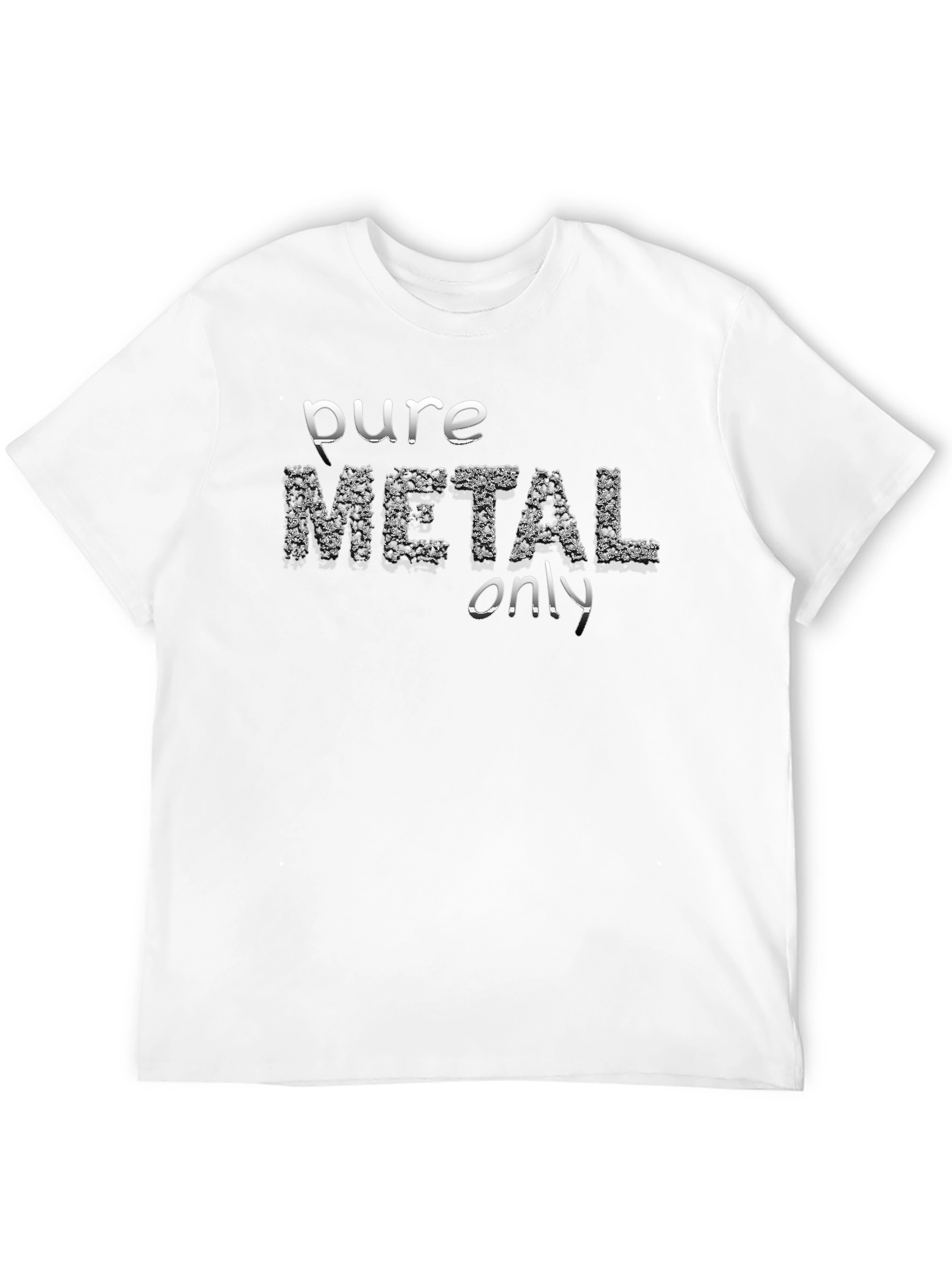 Black Pure Metal Only Black T-Shirt view 12