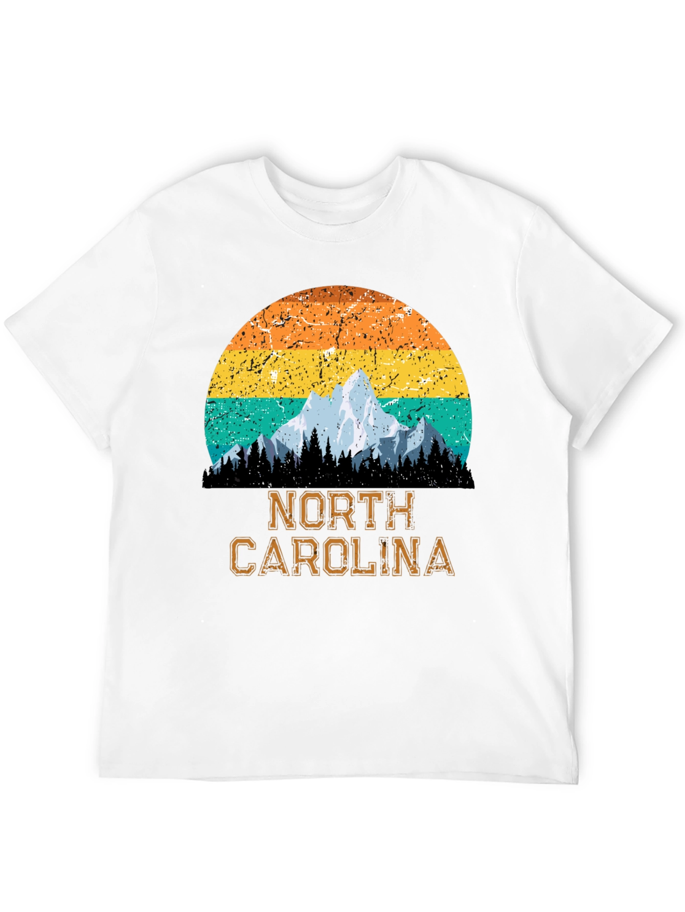 Black North Carolina Mountain Graphic T-Shirt view 12