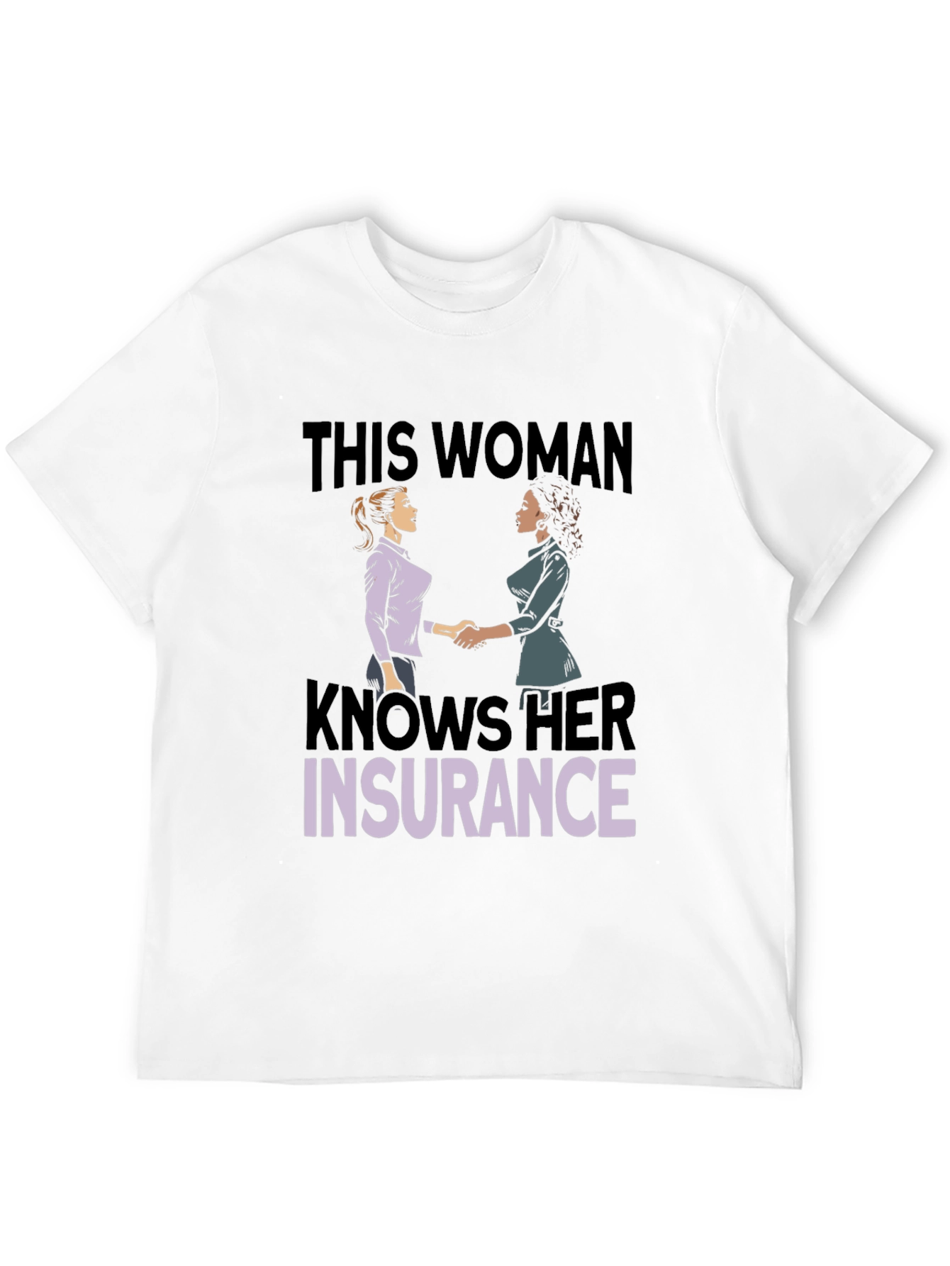 Black Knows Her Insurance T-Shirt view 12