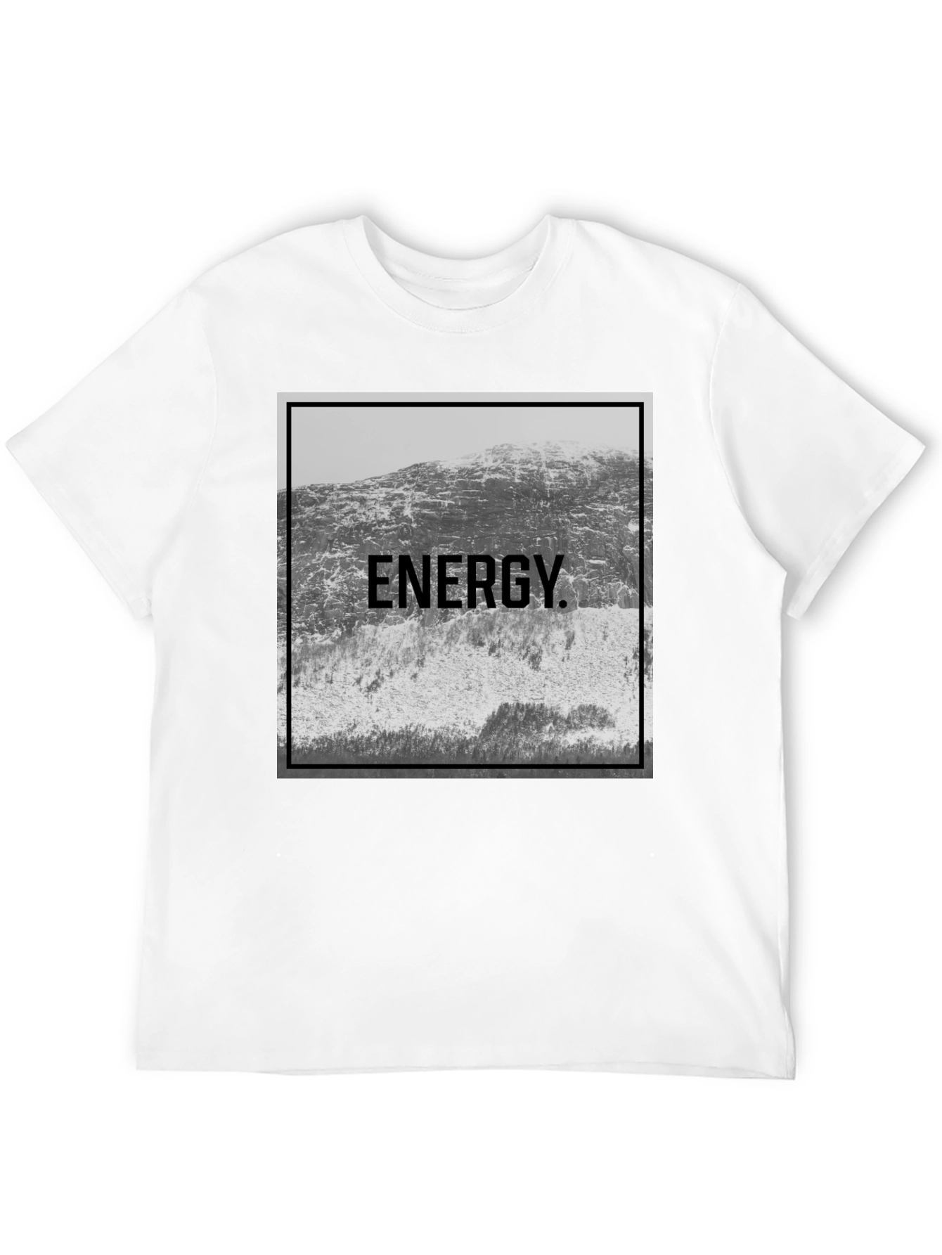 Black Energy Mountain Graphic Tee - Black view 12