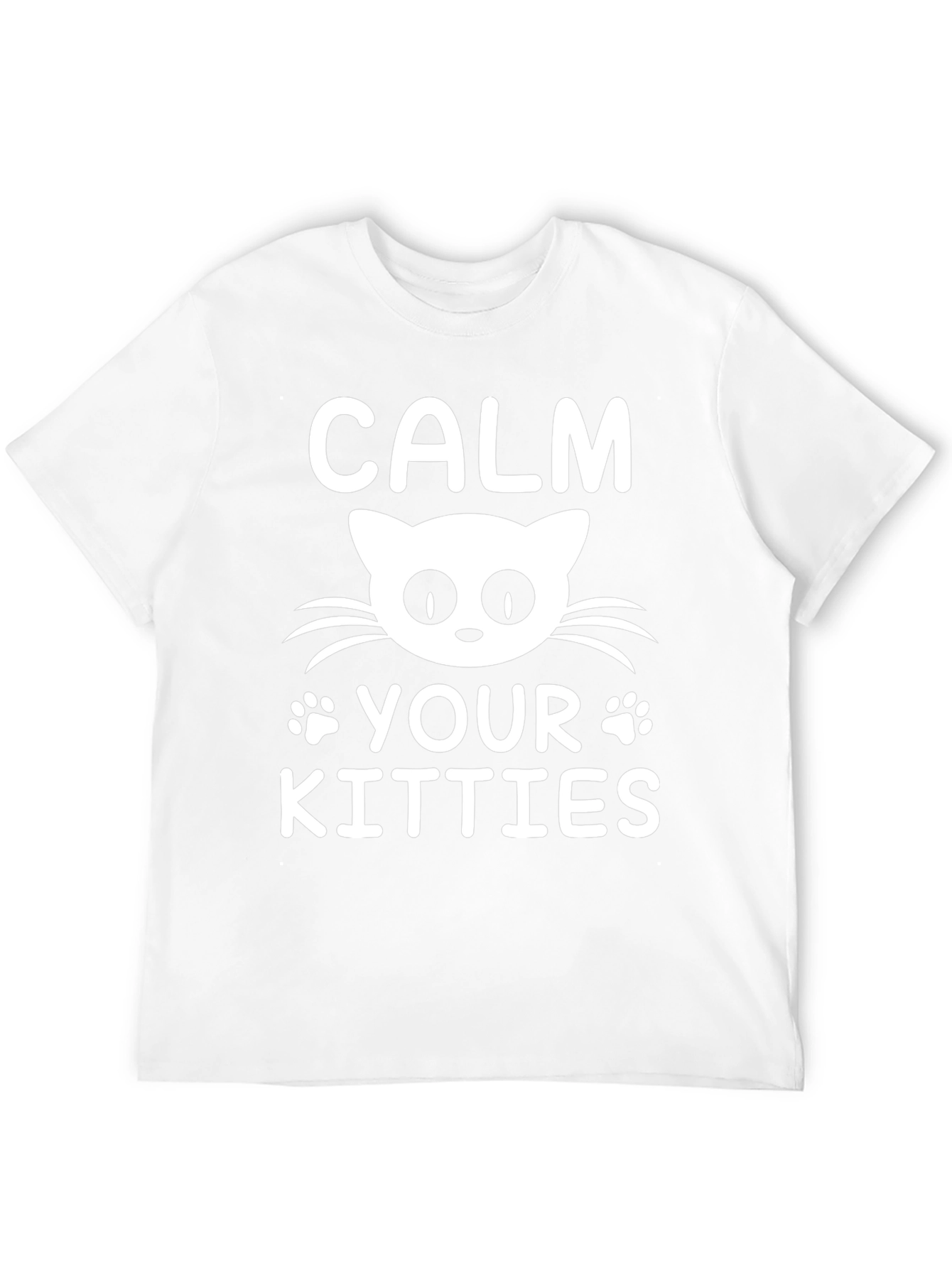 Black Calm Your Kitties Cat T-Shirt Funny Novelty Tee view 12
