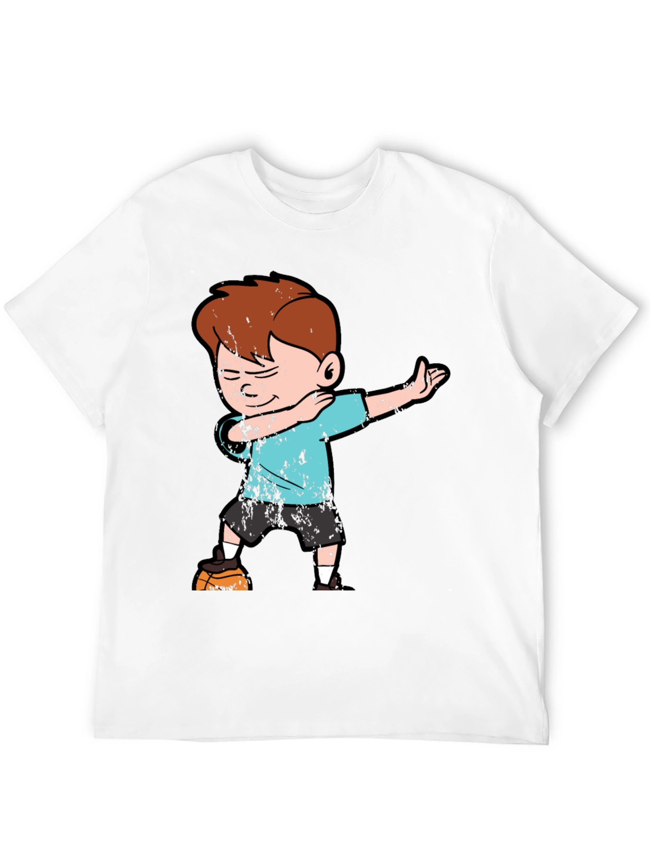 Black Boy Dabbing on Black T-Shirt view 12